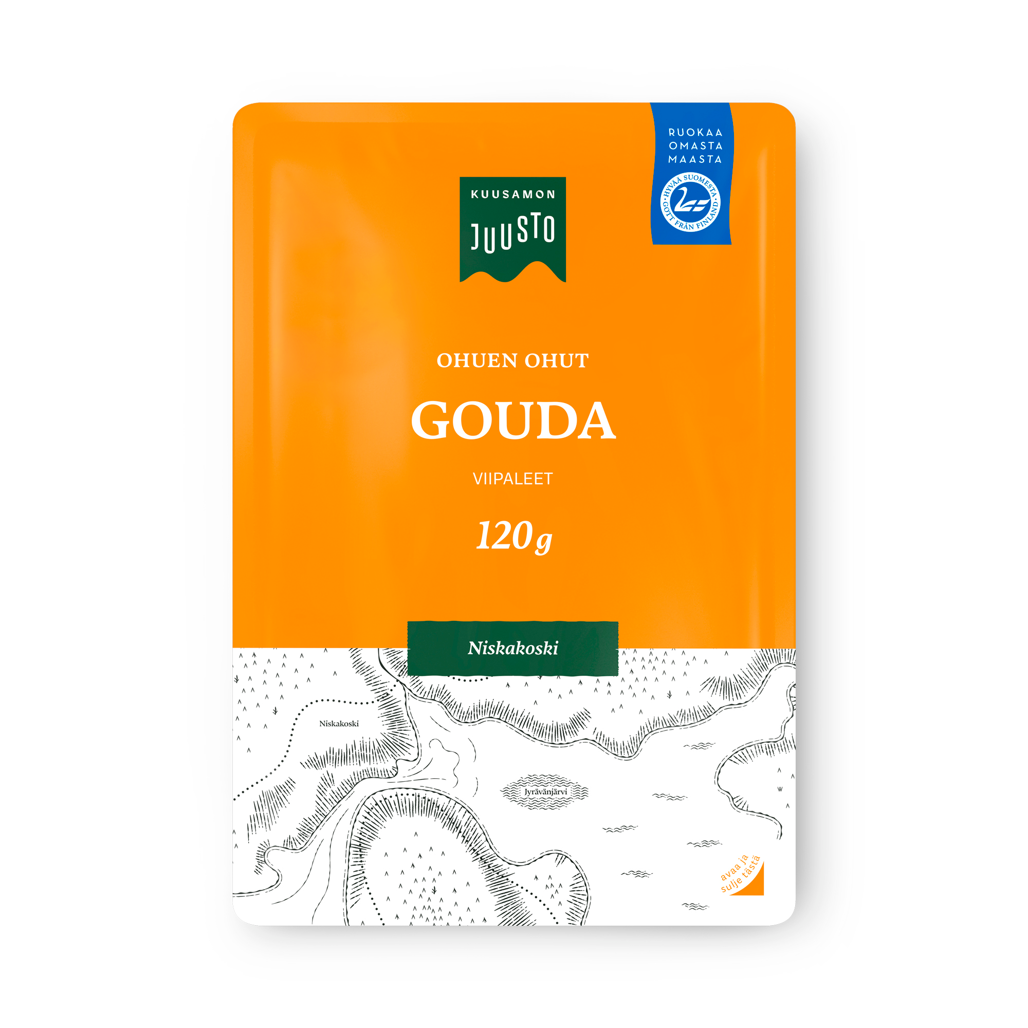 Kuusamon Juusto Goudaviipale 120 g