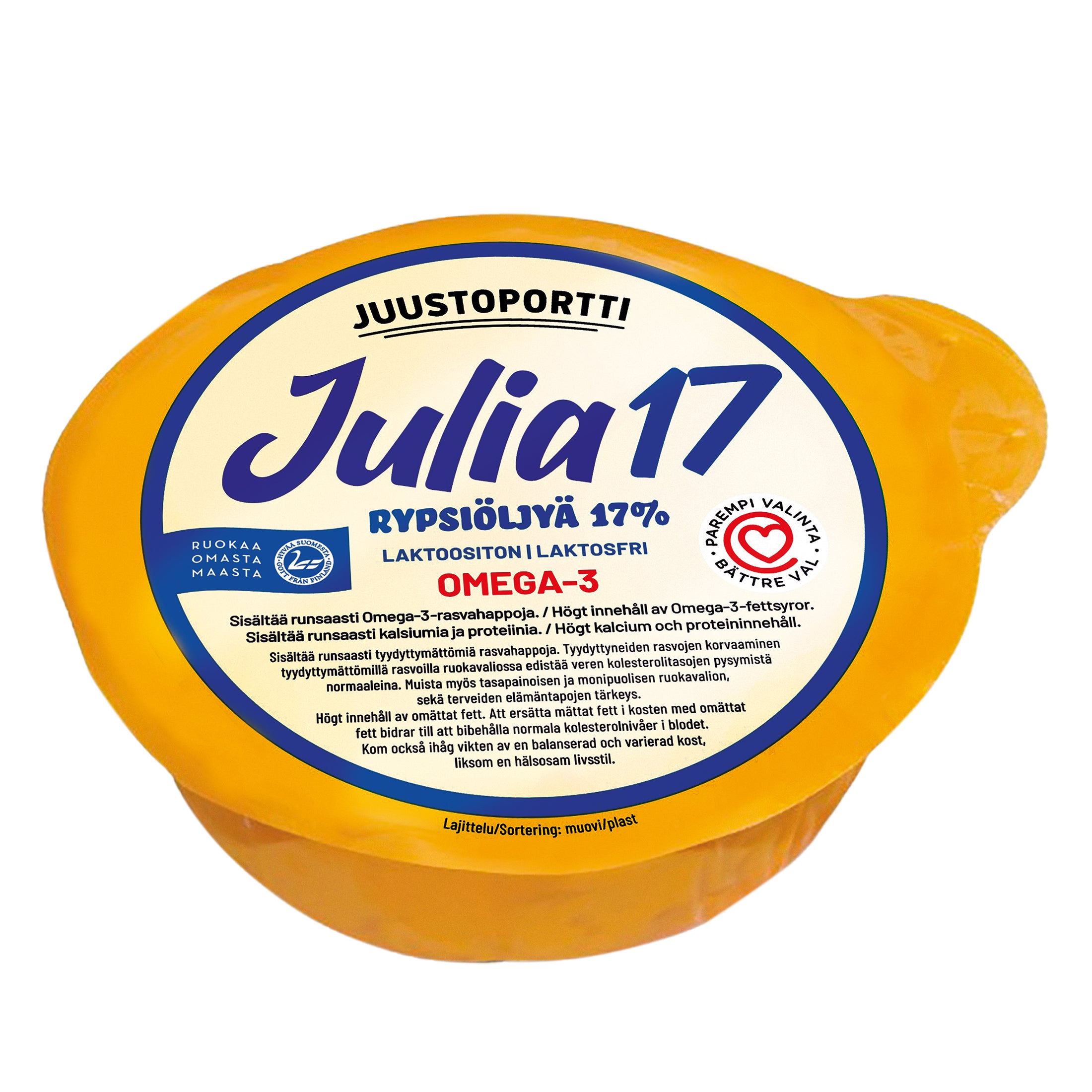 Juustoportti Julia 17 % rypsiöljyvalmiste 420 g laktoositon
