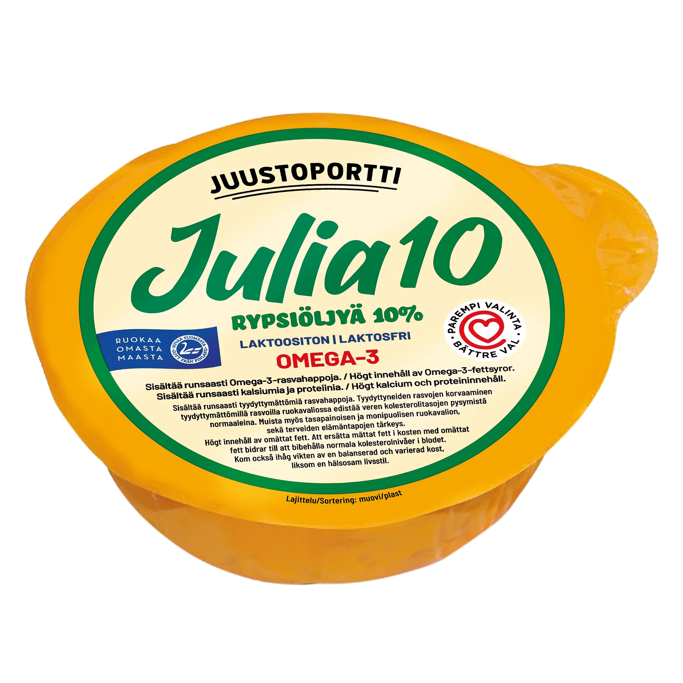 Juustoportti Julia 10 % rypsiöljyvalmiste 410 g laktoositon