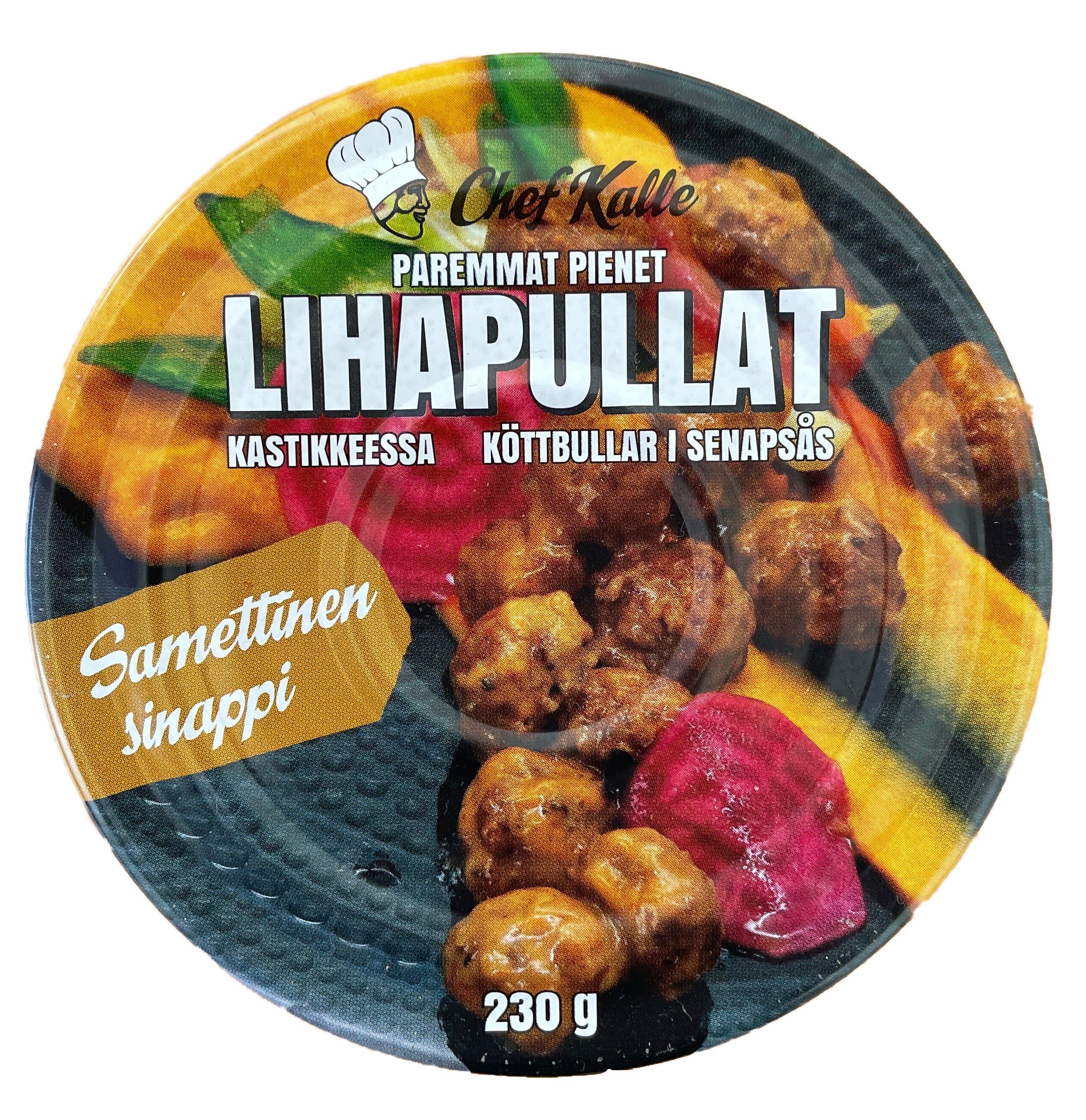 Chef Kalle Paremmat pienet lihapullat kastikkeessa - Samettinen sinappi 230 g