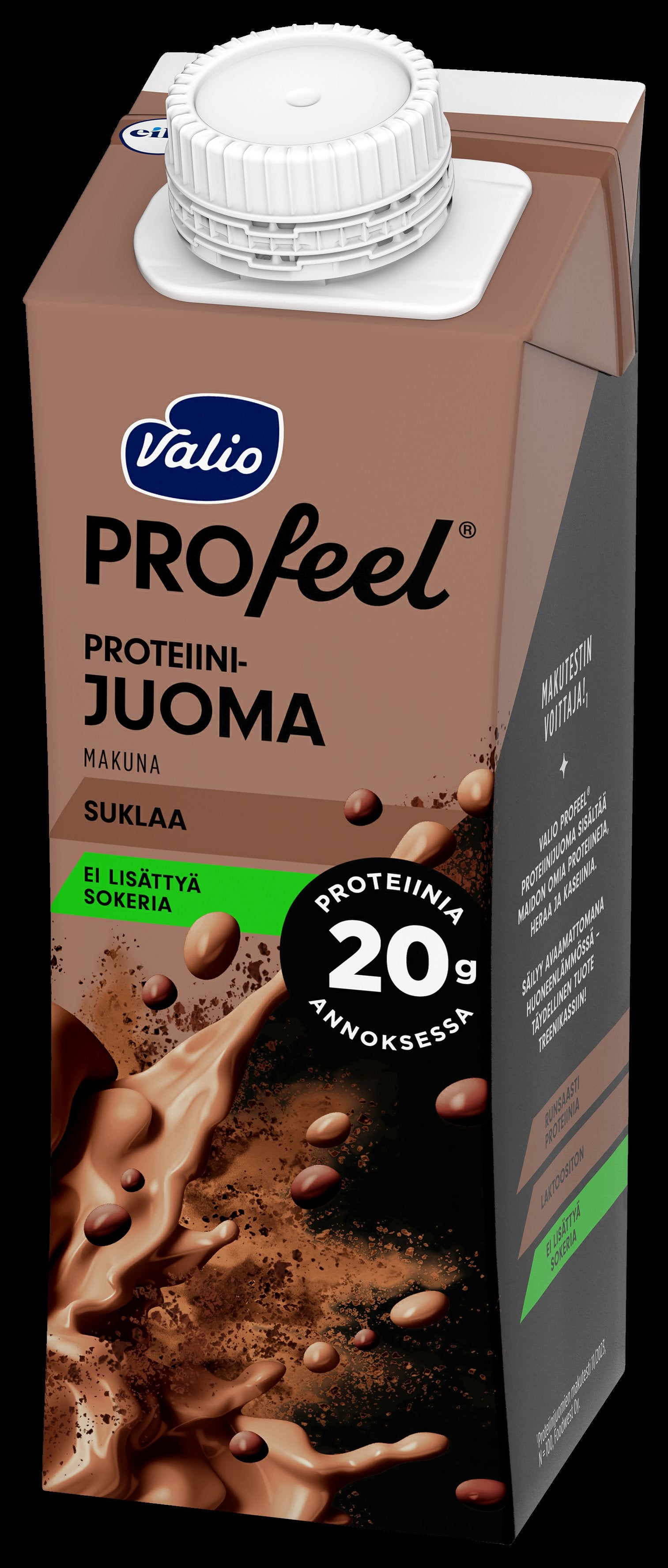 Valio PROfeel® sokeroimaton proteiinijuoma suklaa 2,5 dl UHT lactoositon