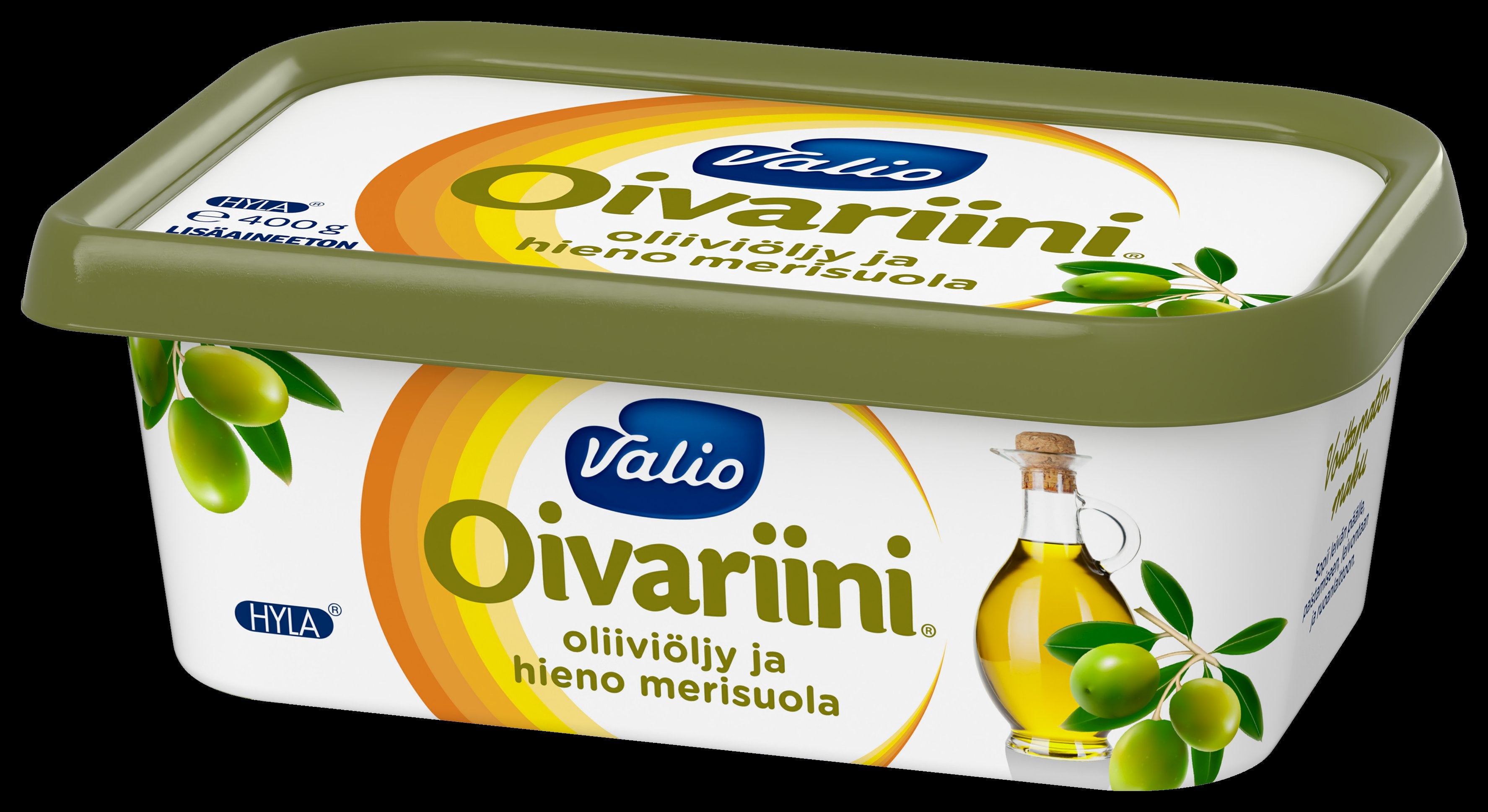 Valio Oivariini® 400 g oliiviöljy ja hieno merisuola HYLA®