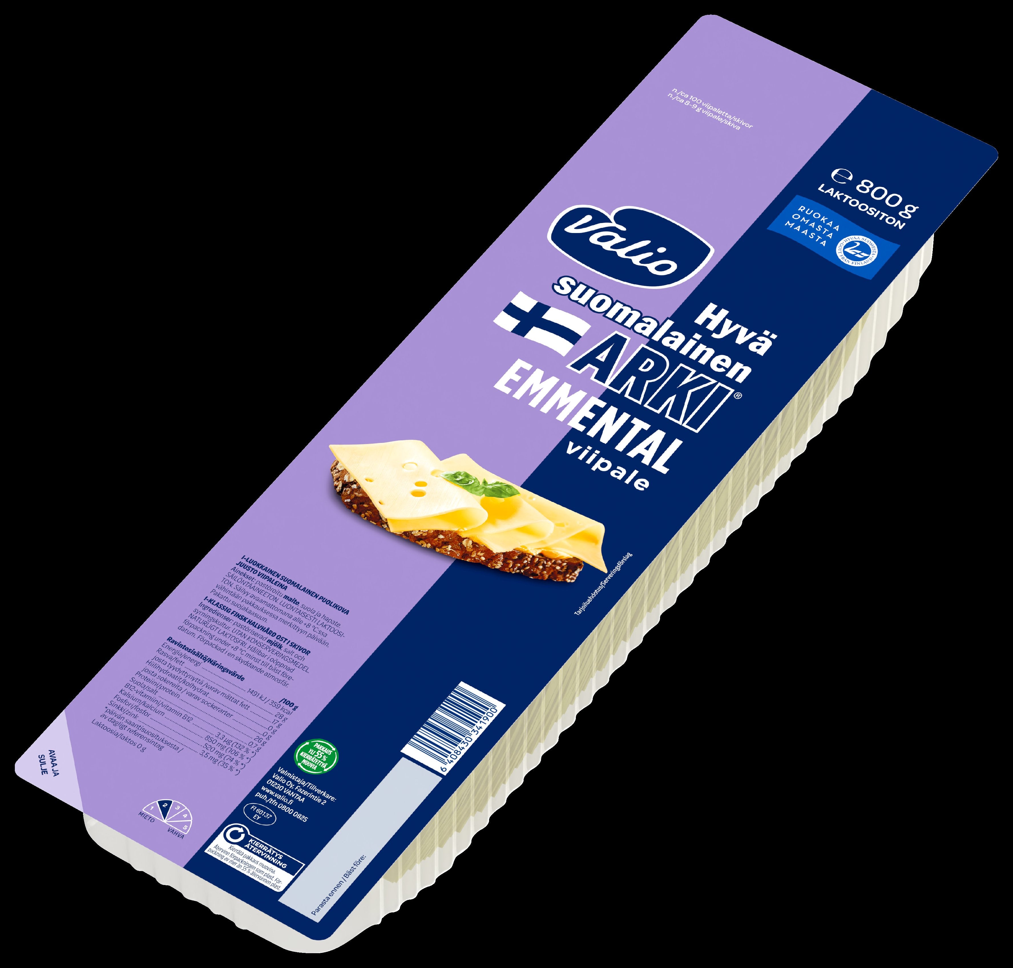 Valio Hyvä suomalainen Arki® emmentalviipale e800 g