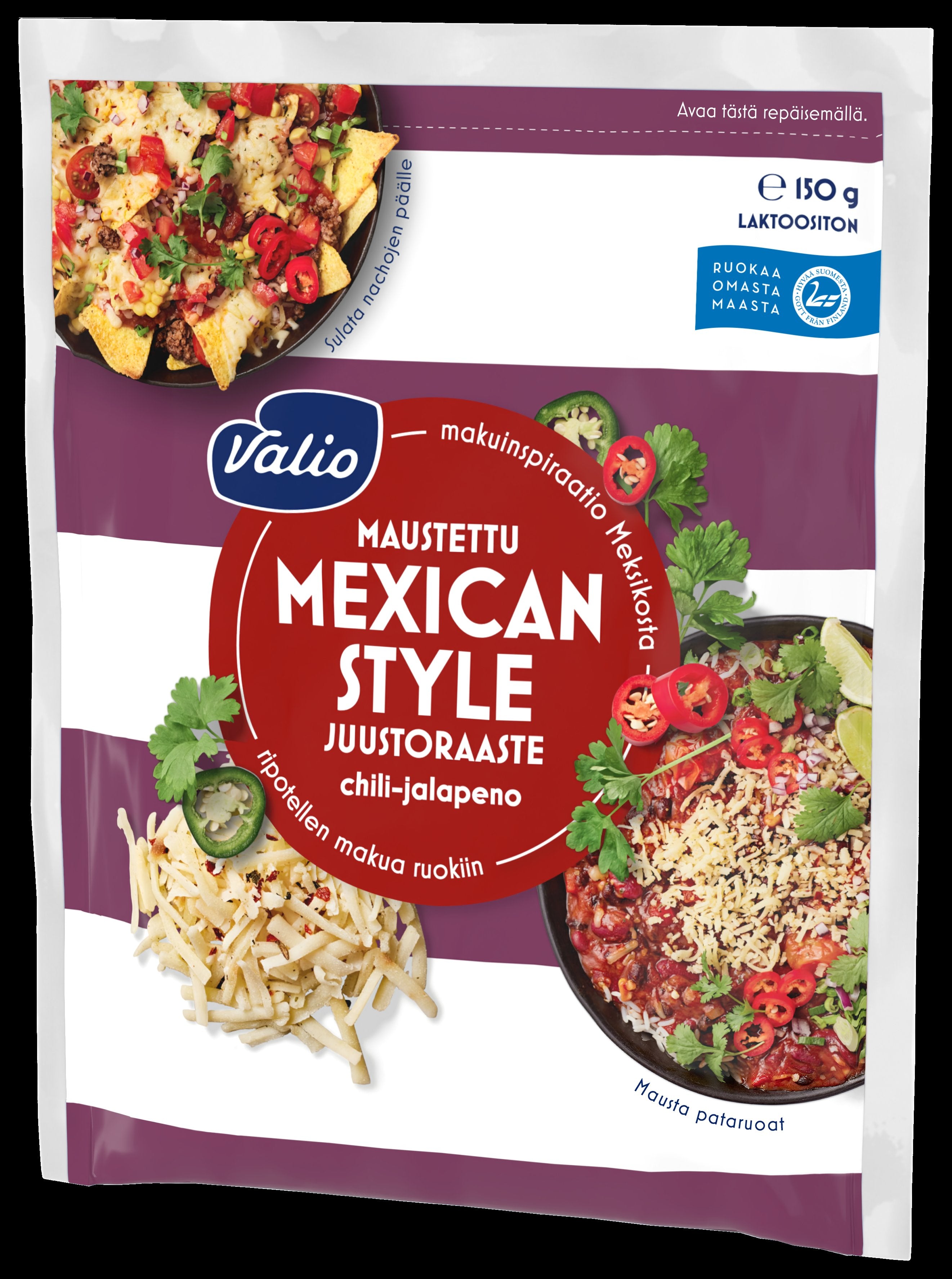 Valio style mexicain e150 g juustoraaste