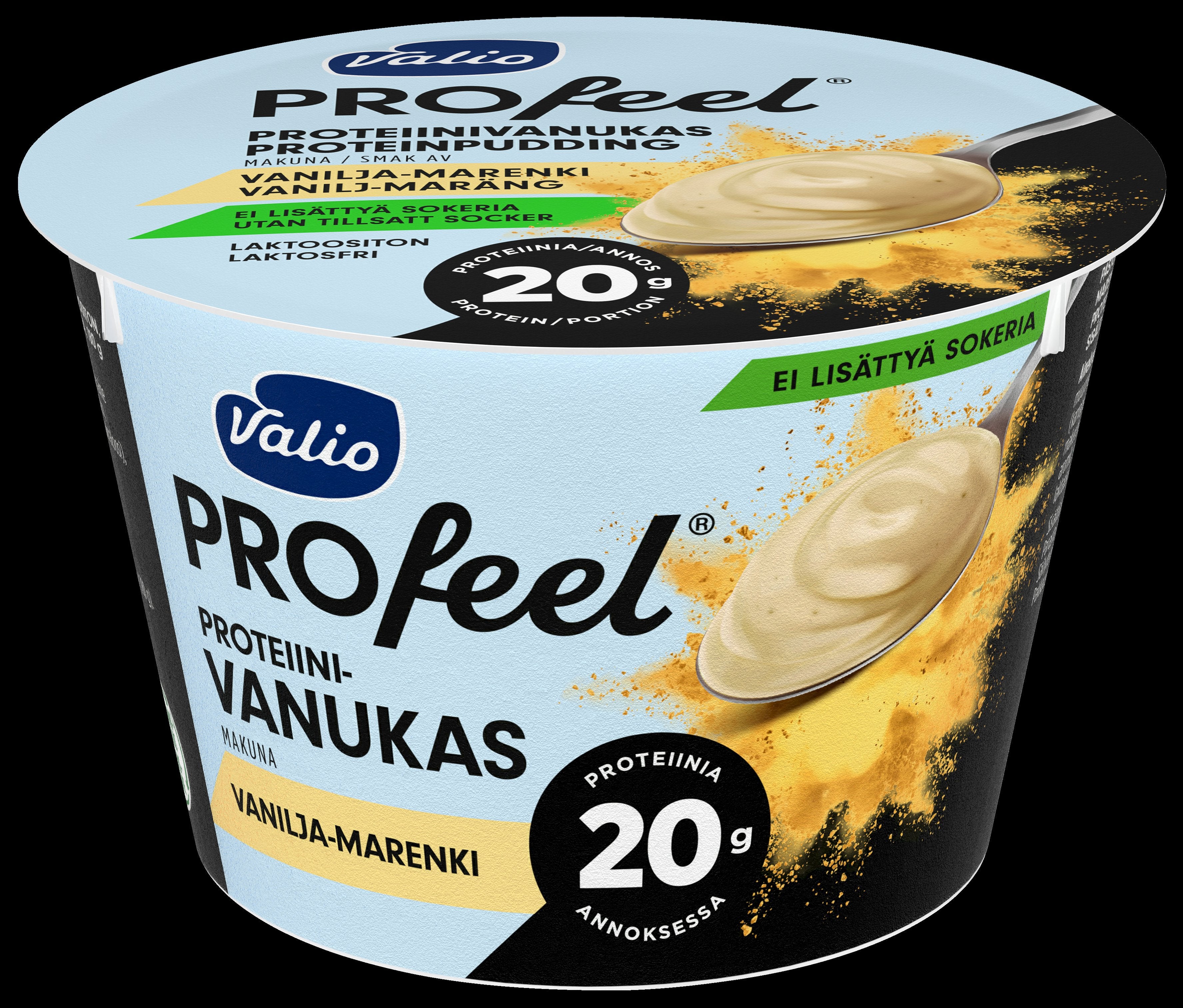Valio PROfeel® proteiinivanukas 180 g vanilja-marenki laktoositon