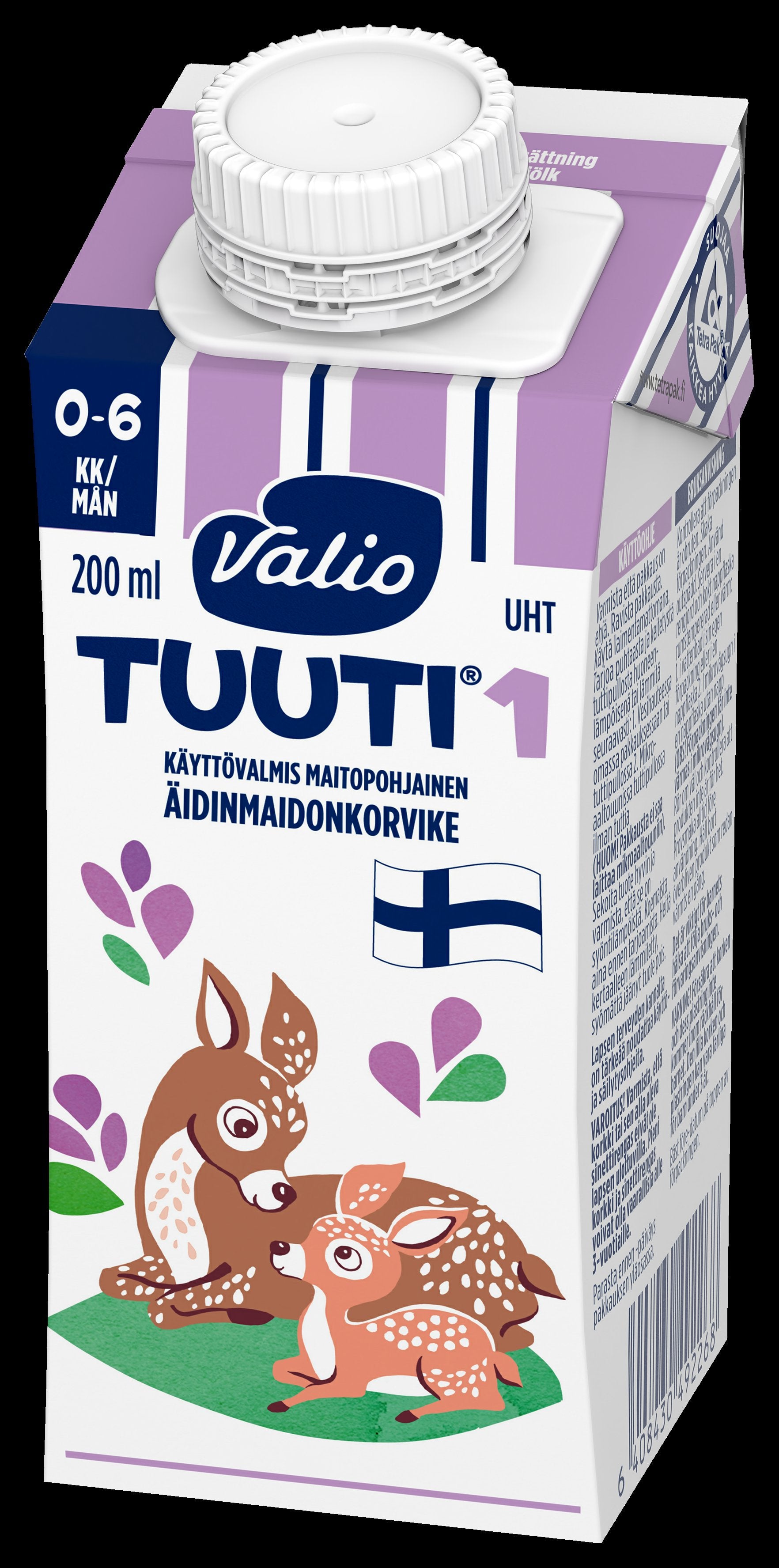 Valio Tuuti® 1 maitopohjainen äidinmaidonkorvike 200 ml UHT