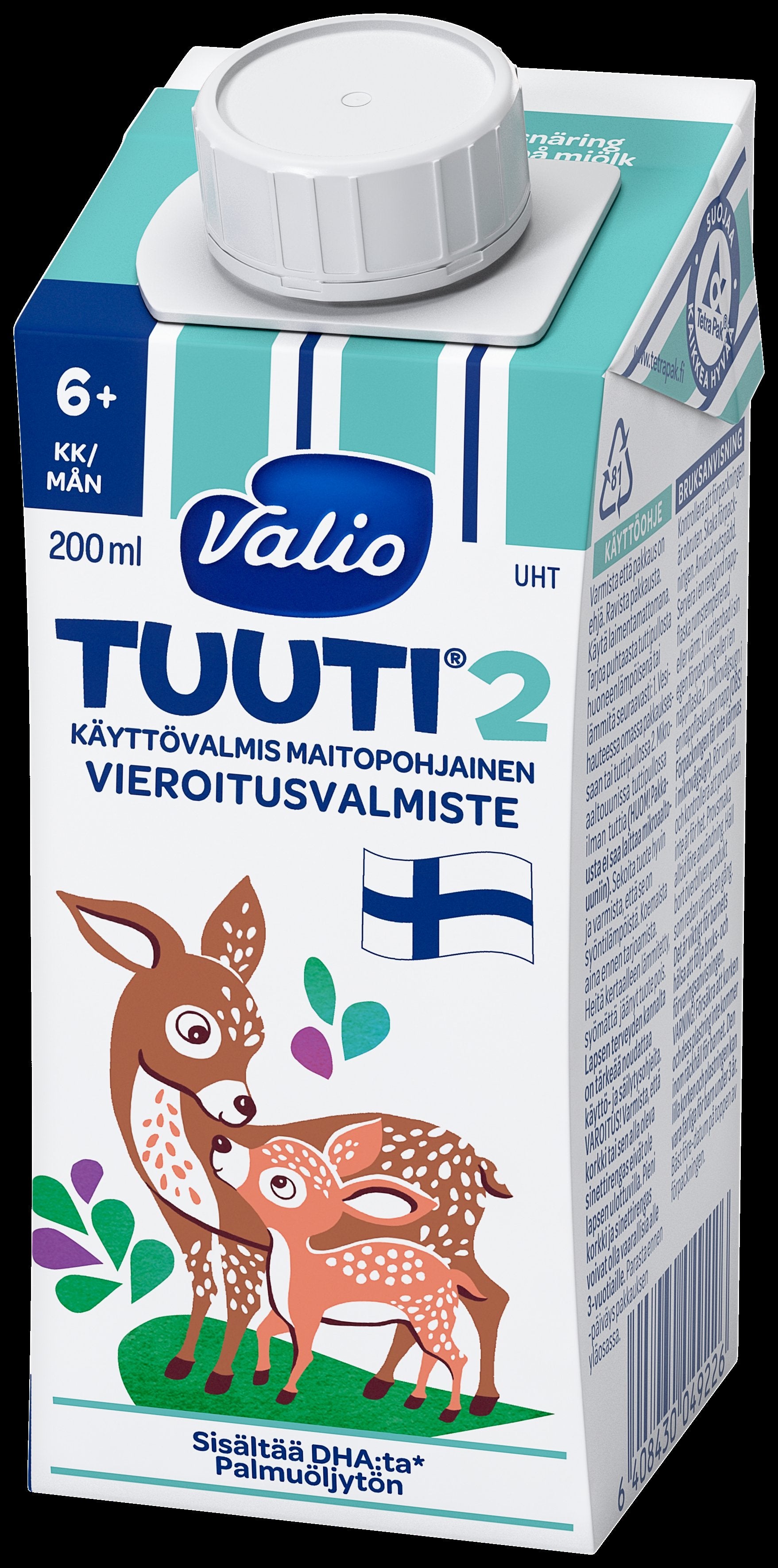 Valio Tuuti® 2 maitopohjainen vieroitusvalmiste 200 ml UHT