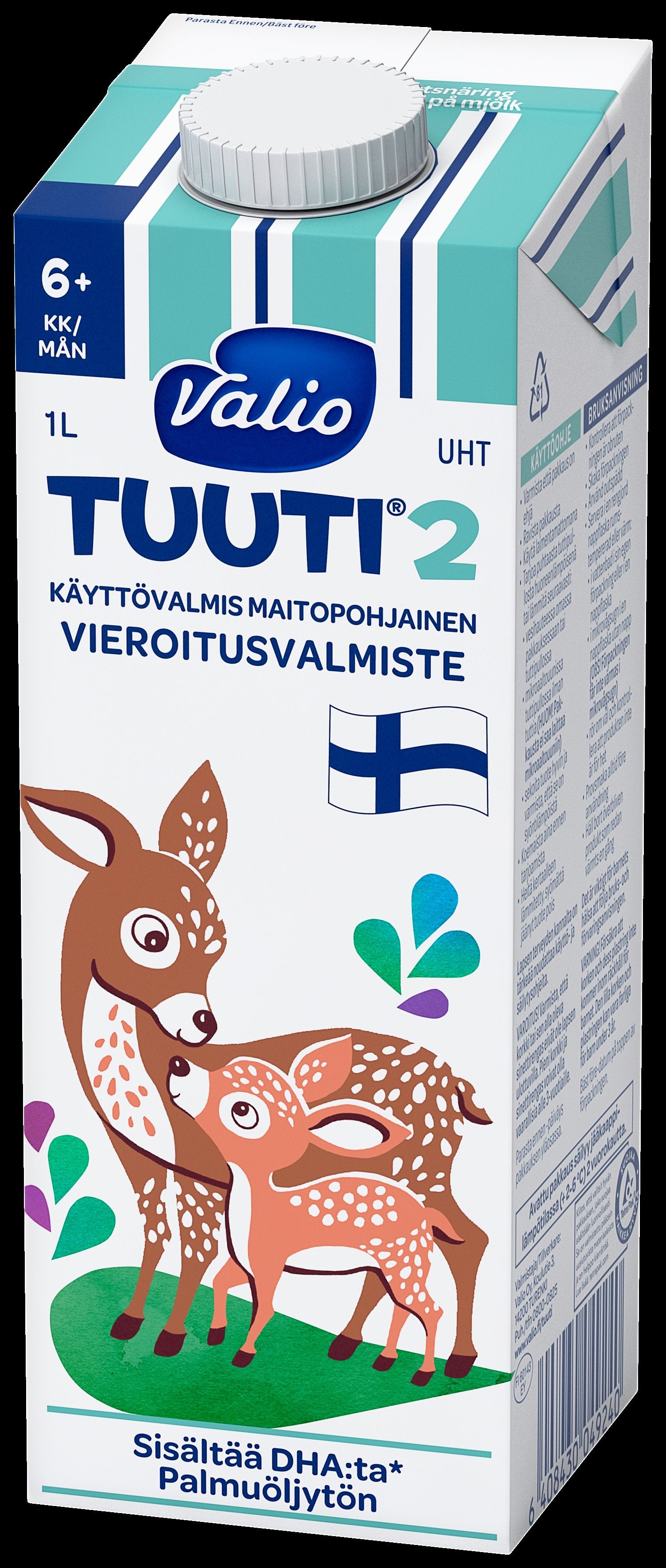 Valio Tuuti® 2 maitopohjainen vieroitusvalmiste 1 l UHT