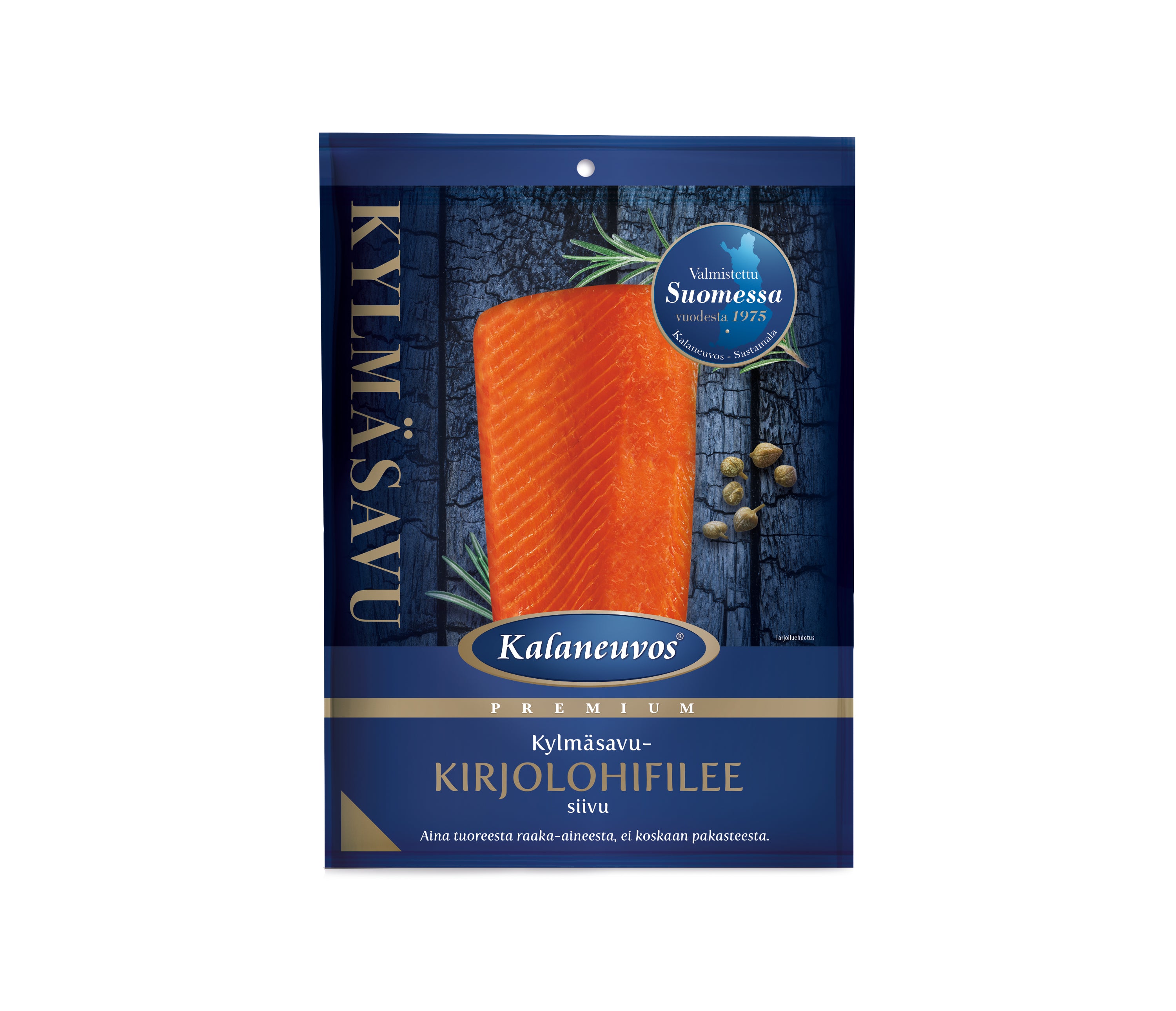 Kalaneuvos Kylmäsavukirjolohifilee siivu 150g vak