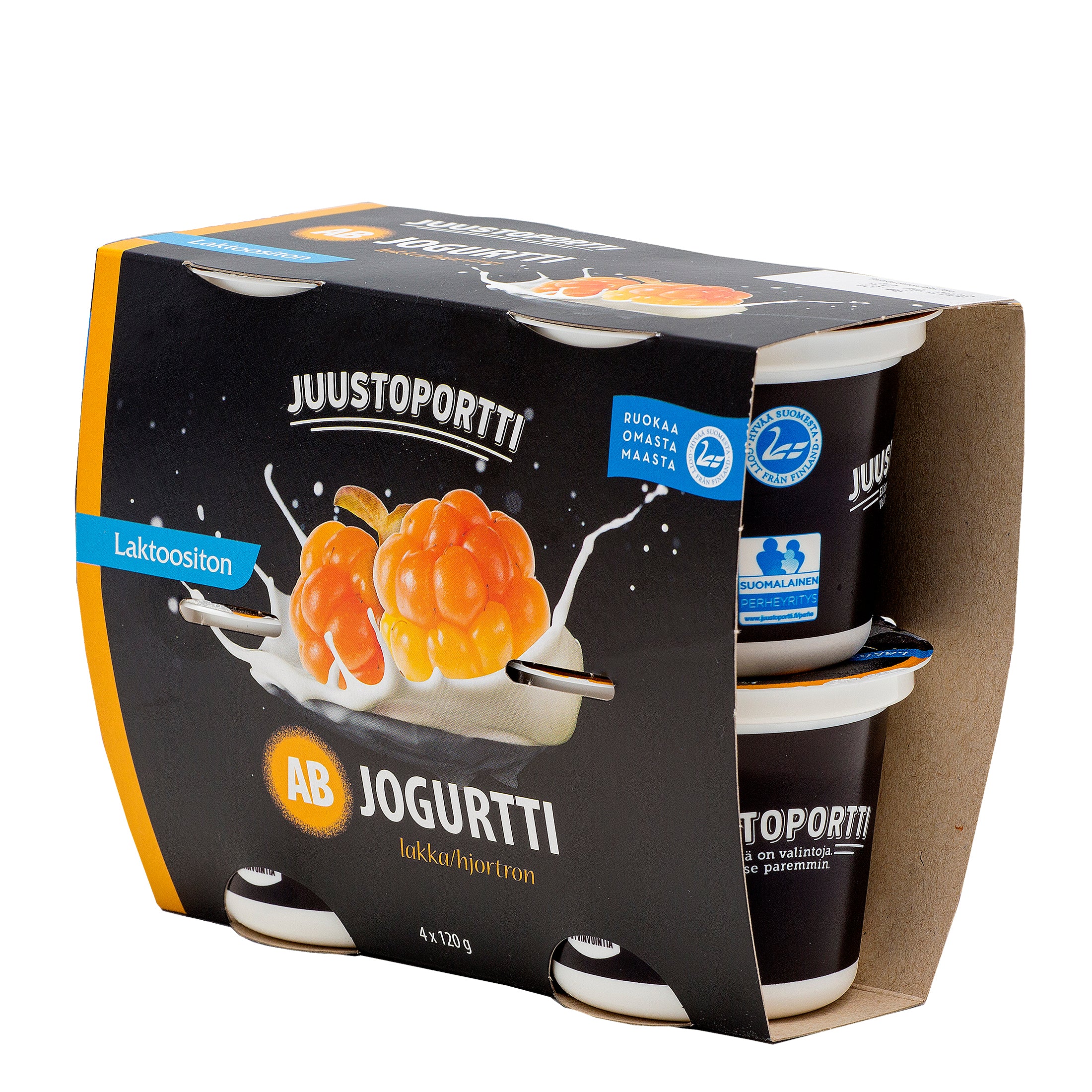 Juustoportti AB-jogurtti 4x120 g lakka laktoositon