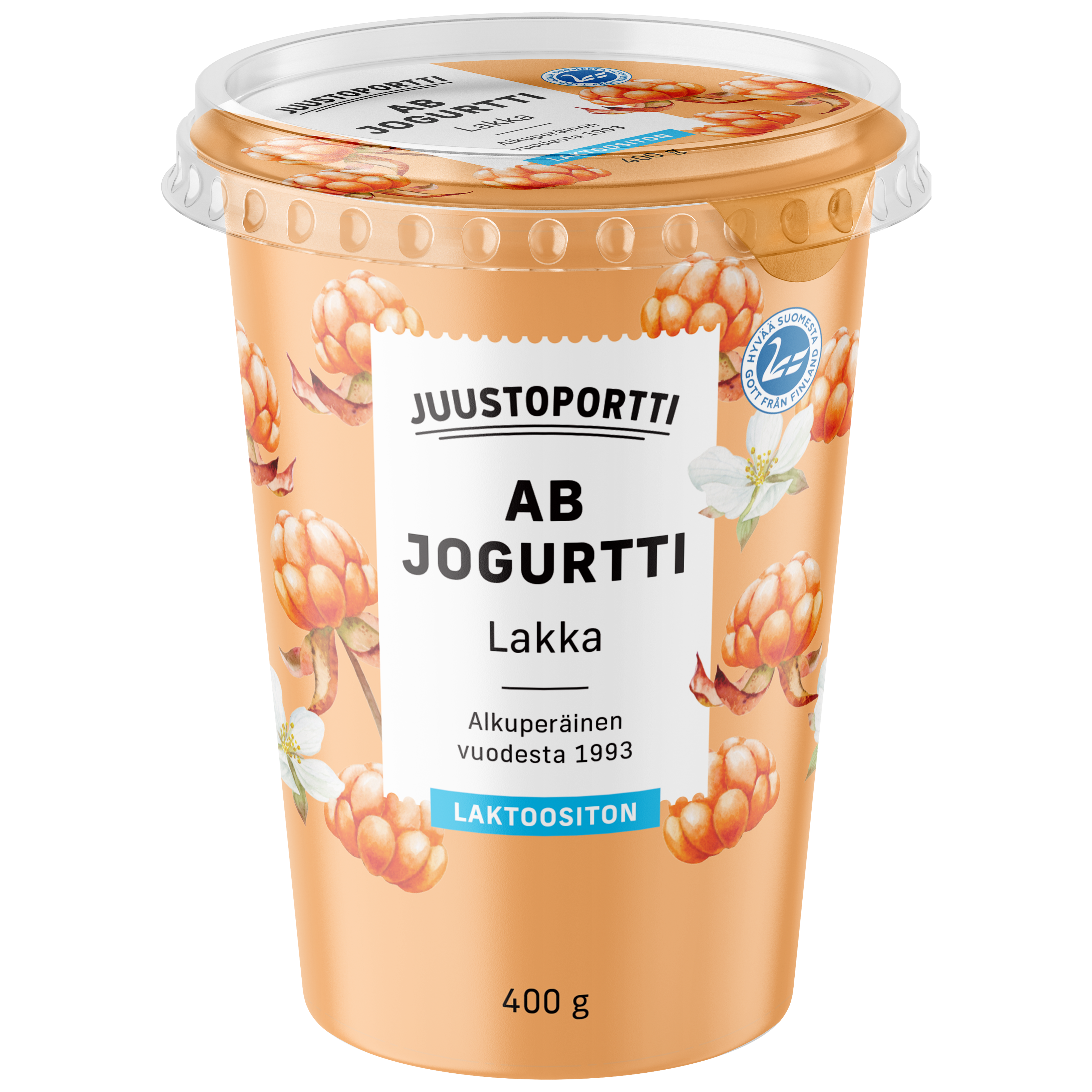 Juustoportti AB-jogurtti 400 g lakka laktoositon