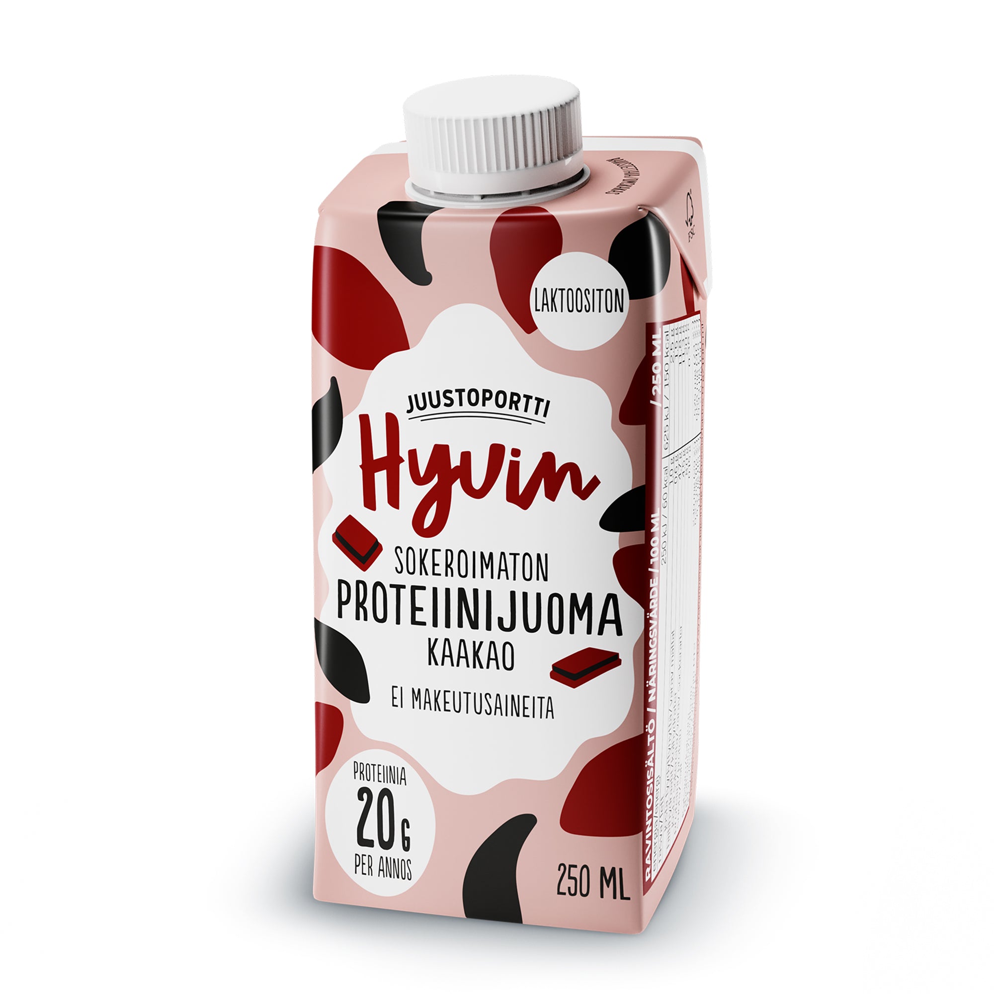 Juustoportti Hyvin proteiinijuoma 250 ml kaakao laktoositon