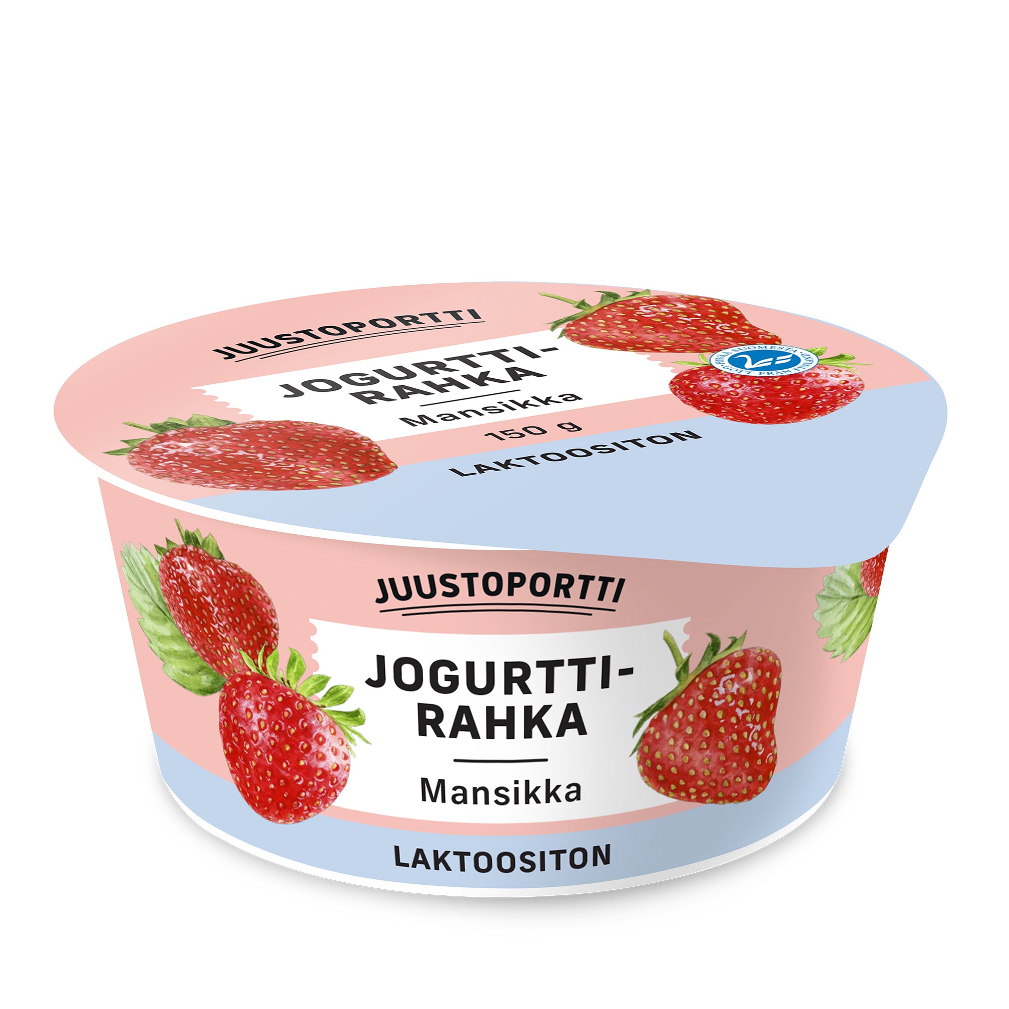 Juustoportti jogurttirahka 150 g mansikka laktoositon