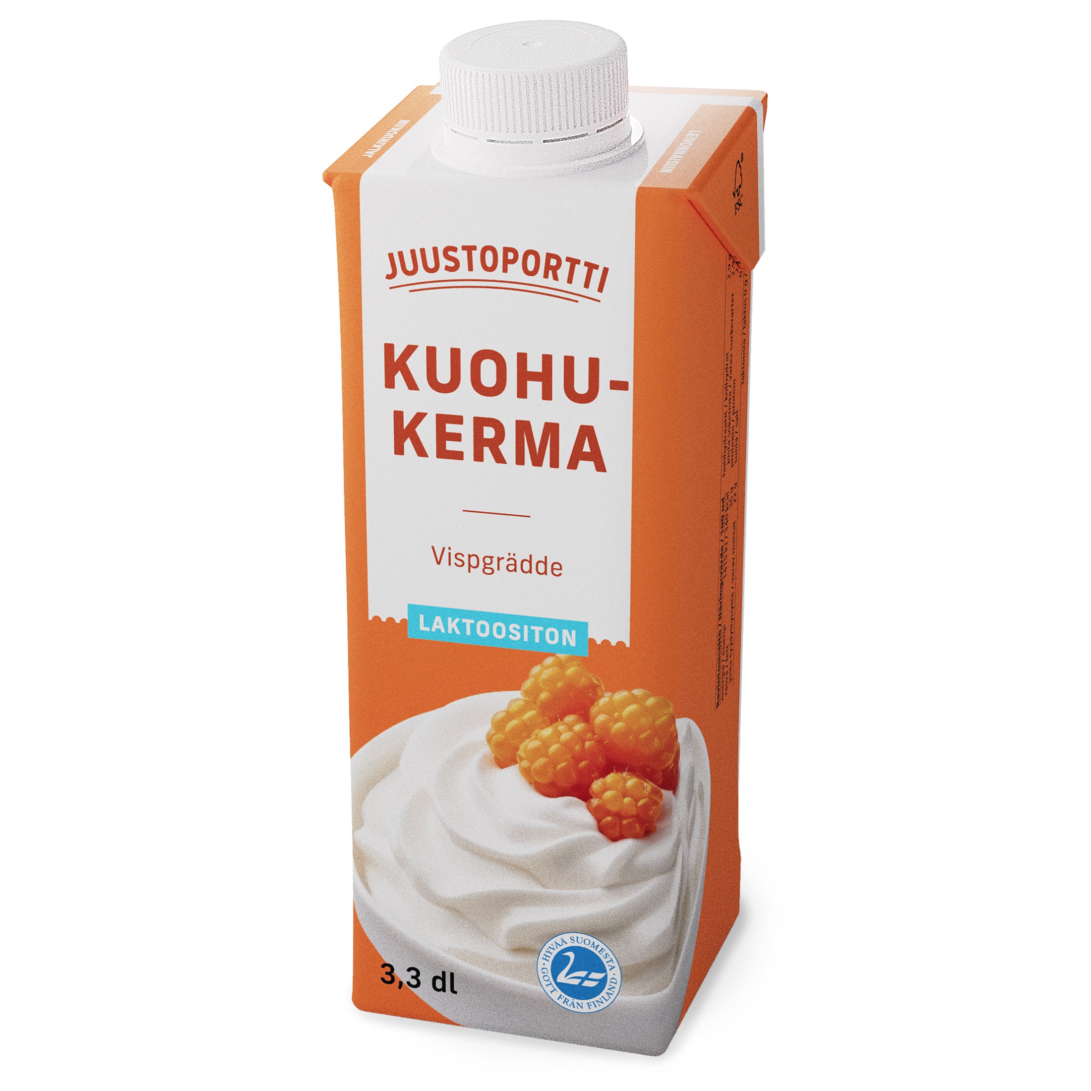Juustoportti kuohukerma 3,3 dl  laktoositon