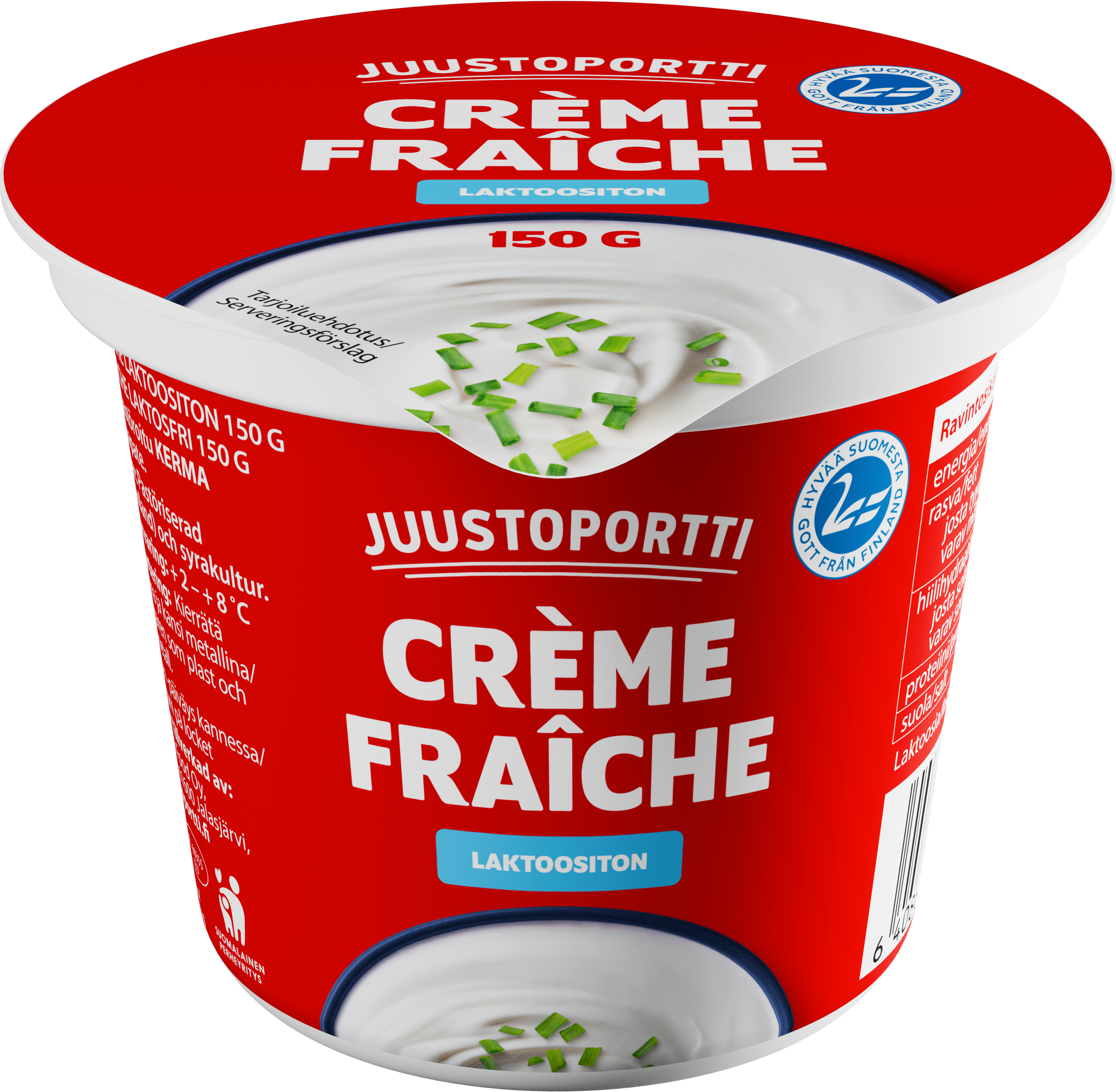 Juustoportti Crème Fraîche 150 g laktoositon