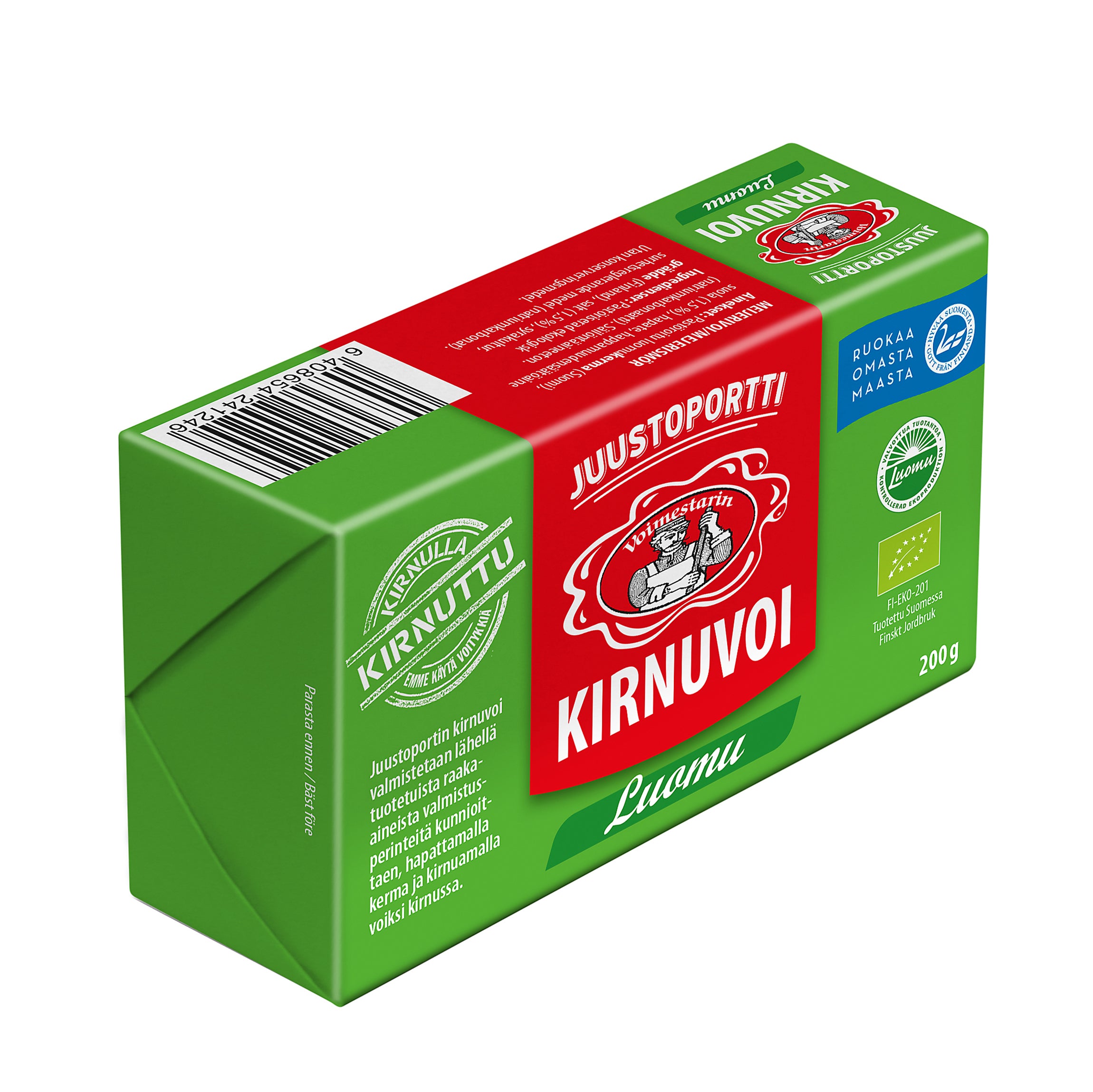 Juustoportti Luomu kirnuvoi 200 g