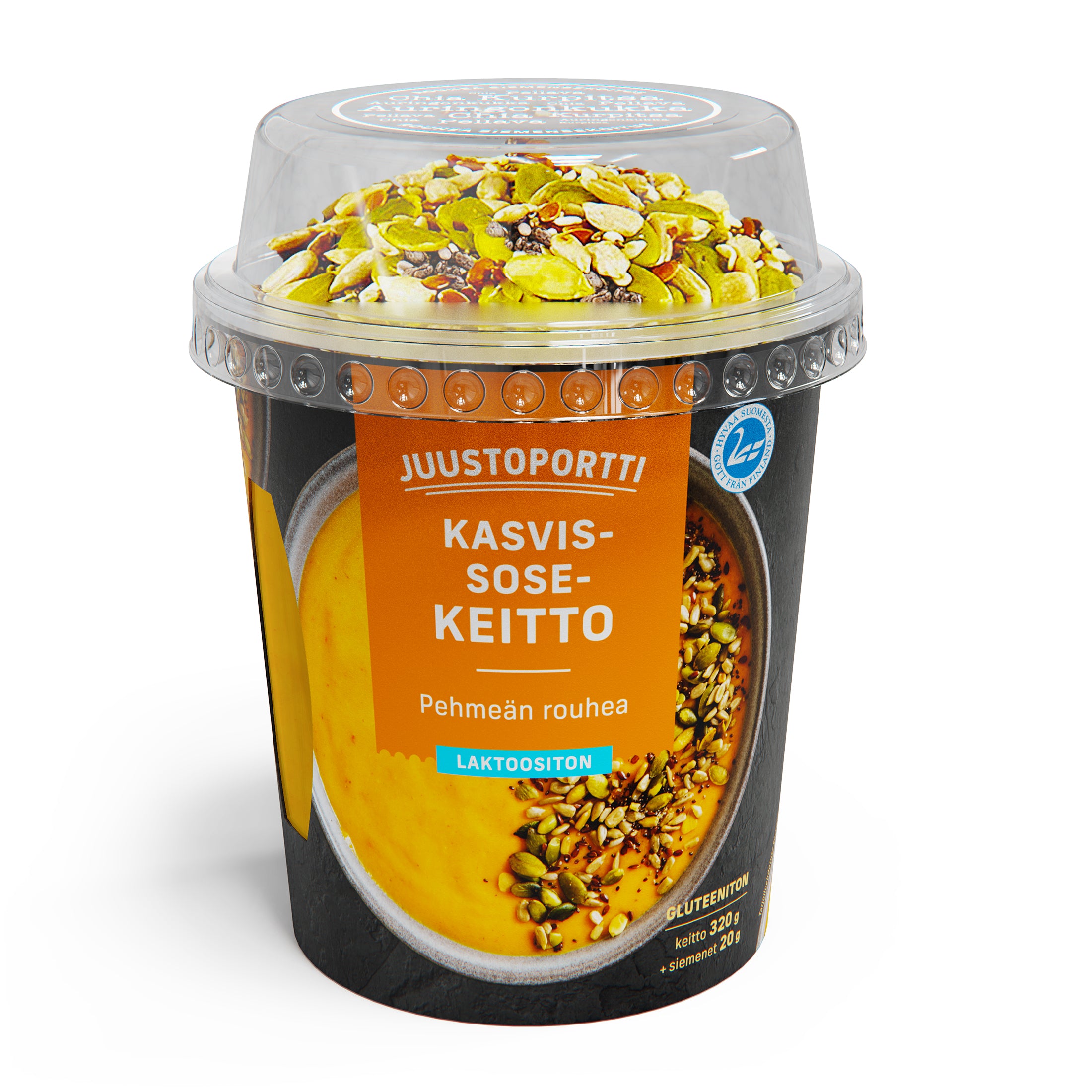 Juustoportti Pehmeän Rouhea Kasvissosekeitto 340g laktoositon gluteeniton