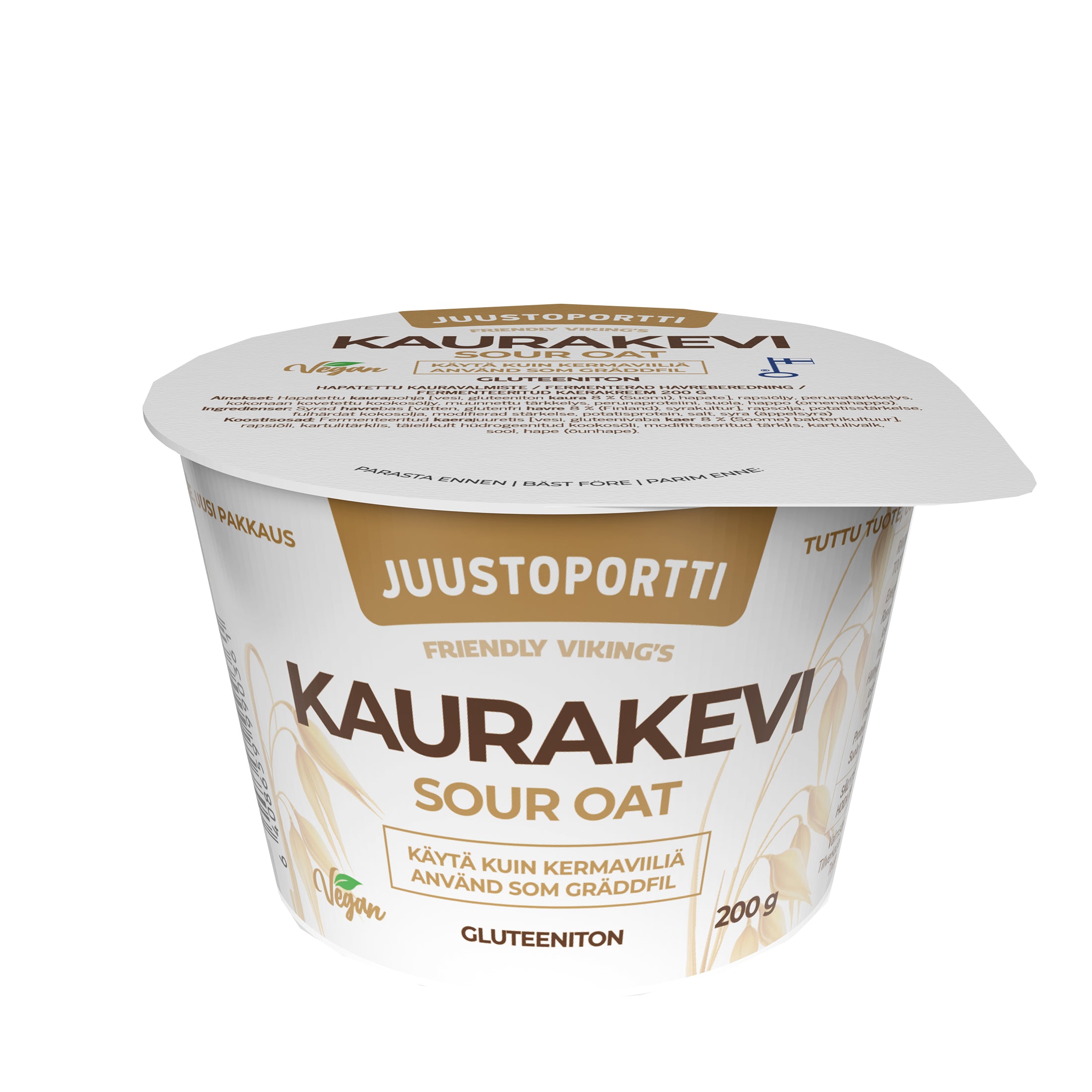 Juustoportti Friendly Viking's Kaurakevi 200 g gluteeniton