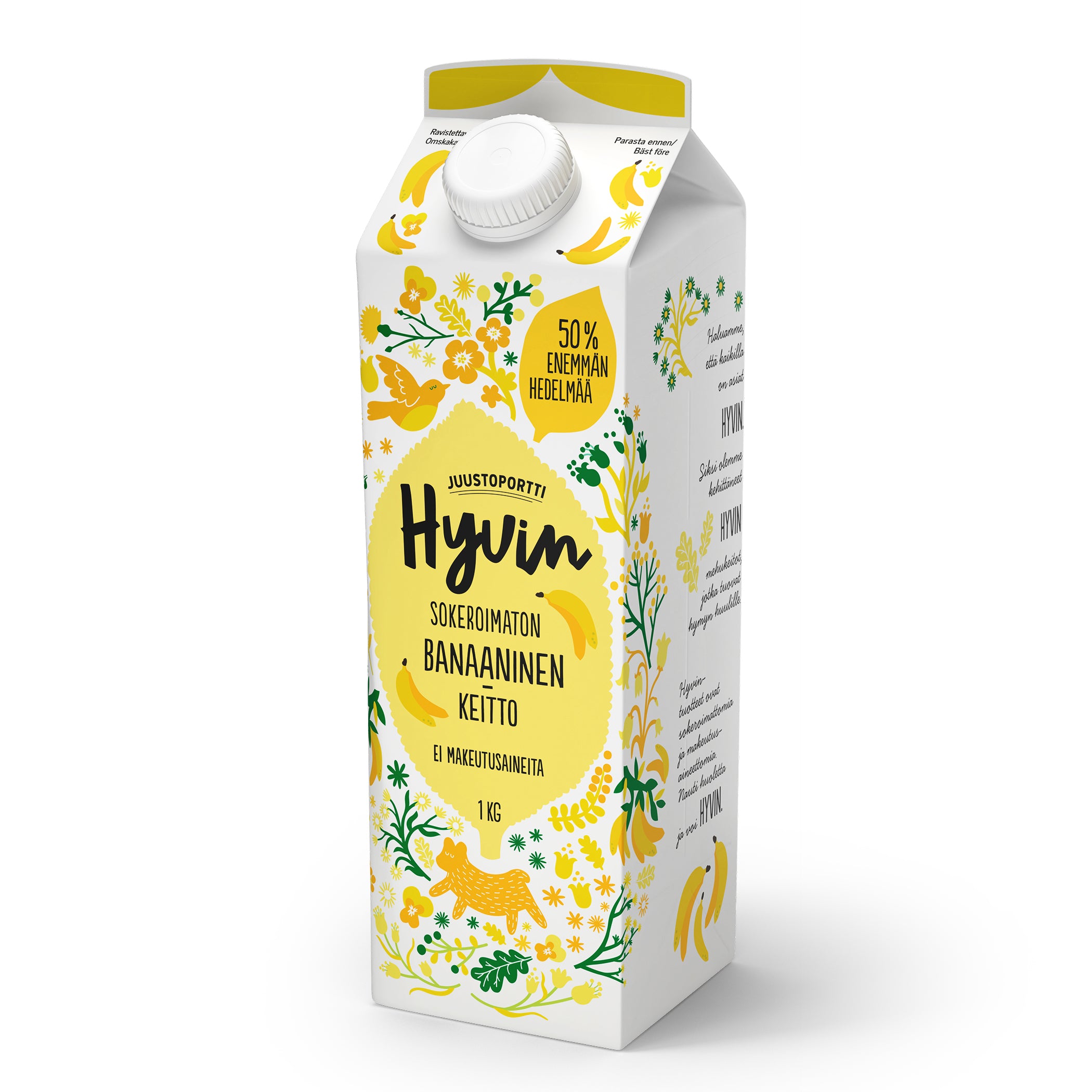 Juustoportti Hyvin mehukeitto 1 kg banaaninen