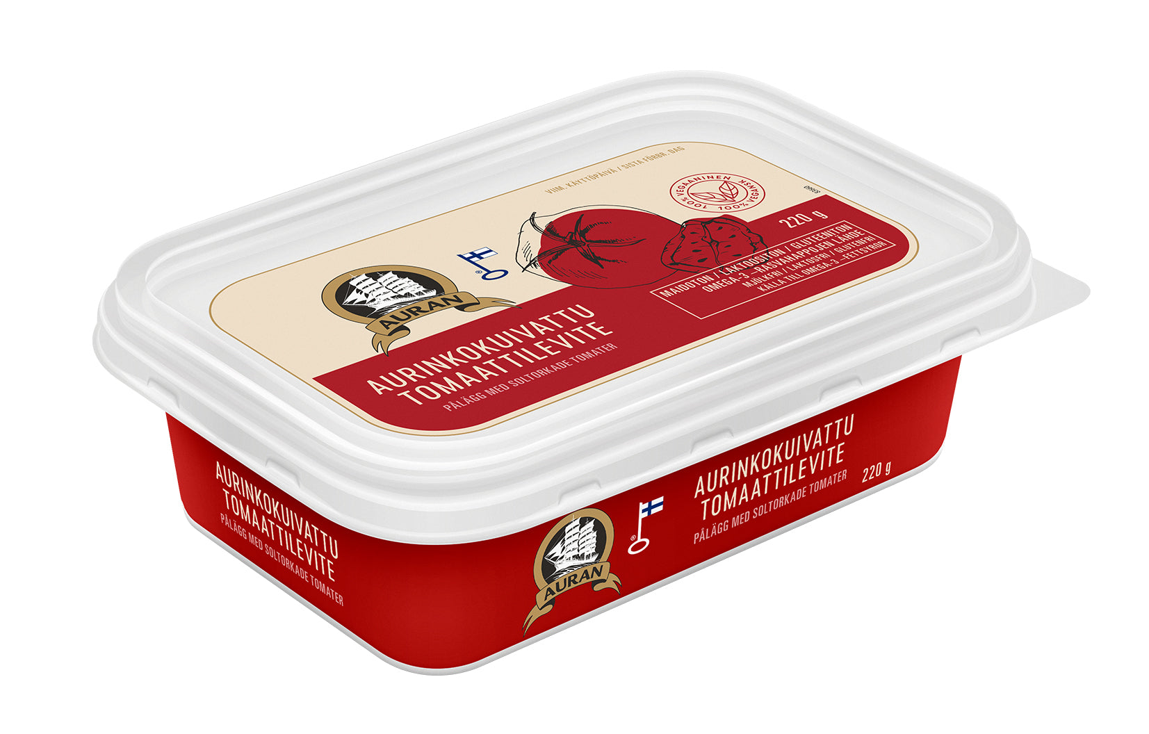 Auran Aurinkokuivattu tomaatti -lévite 220g