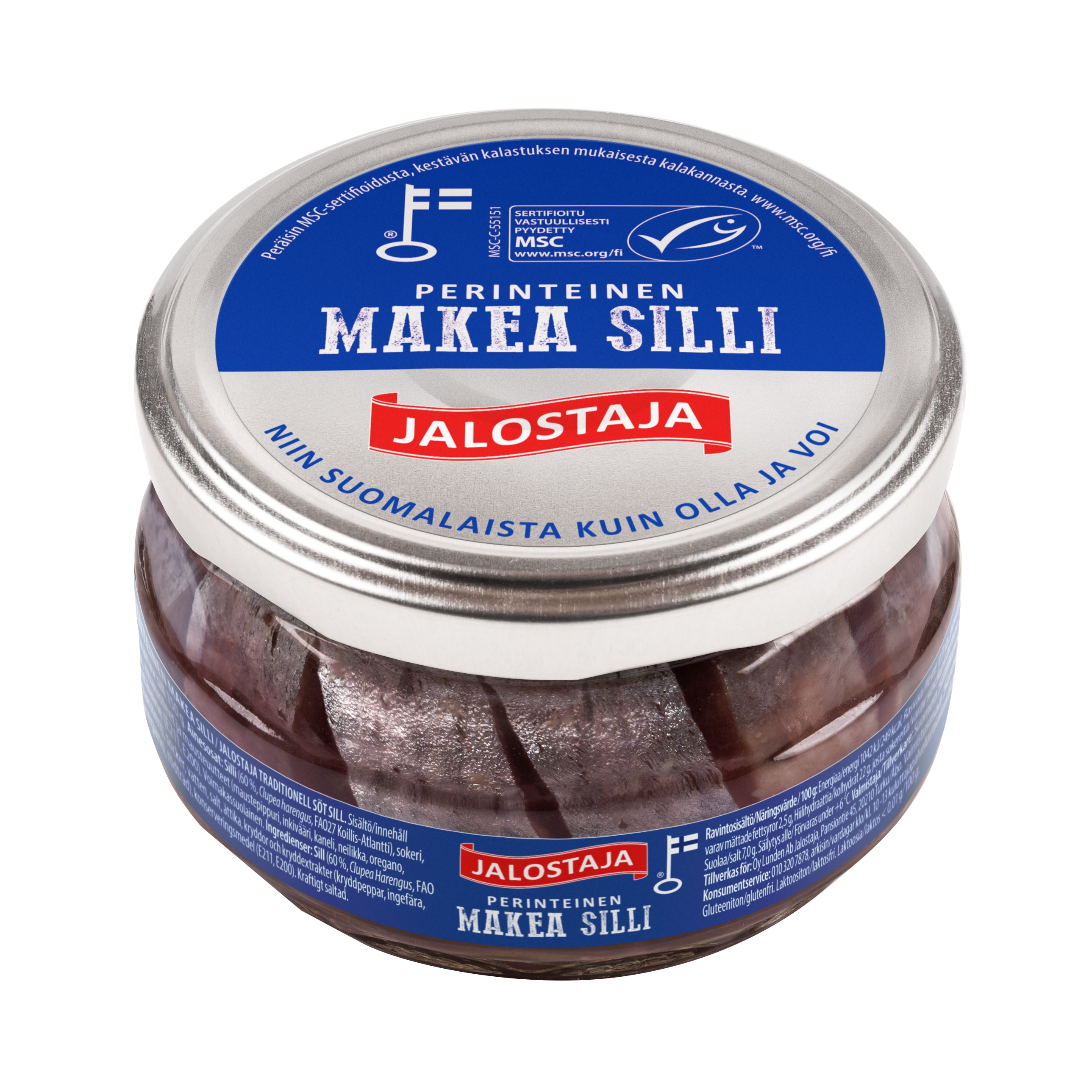 Jalostaja Perinteinen Makea silli 250/150g MSC