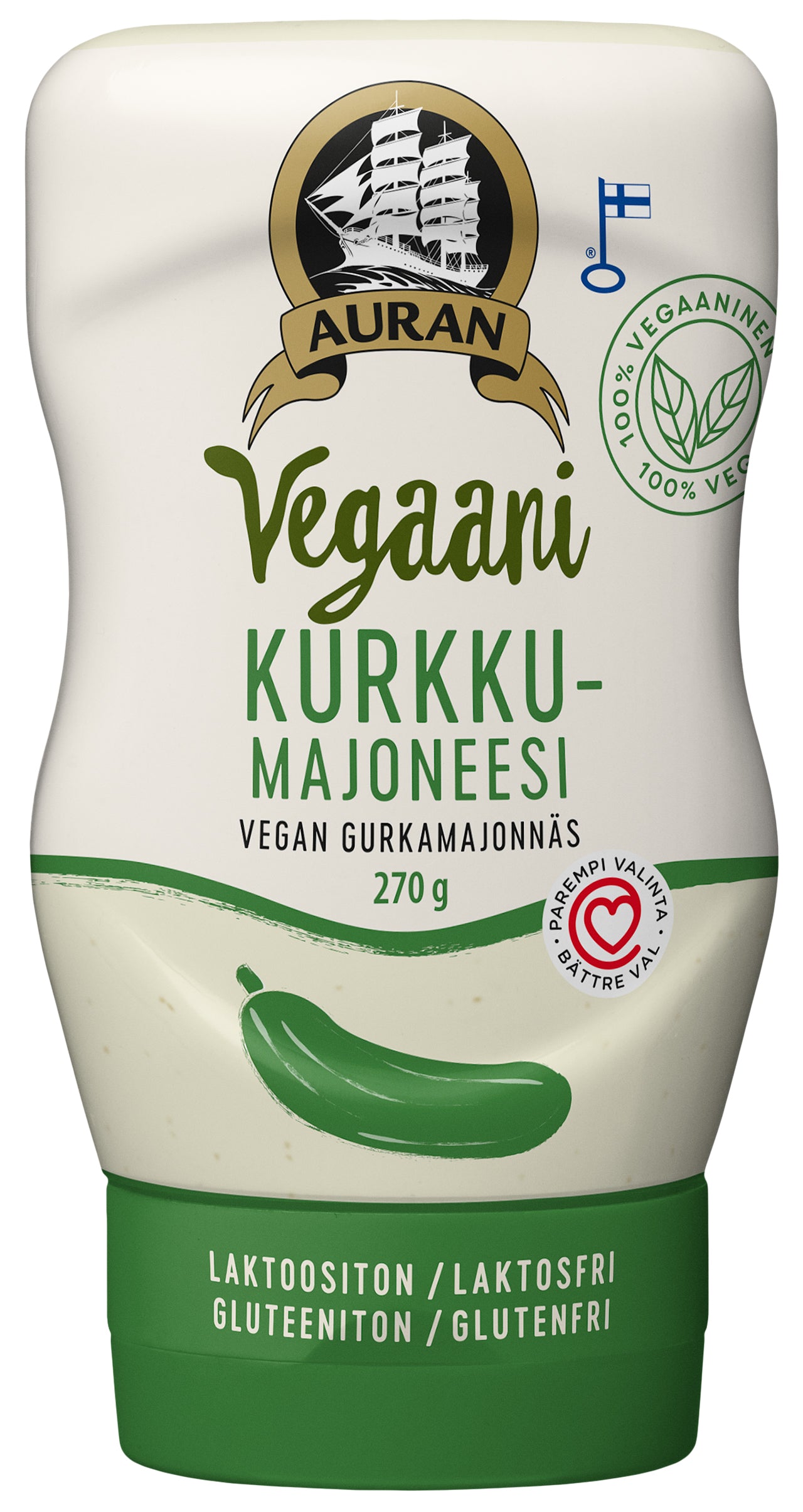 Auran Vegaani Kurkkumajoneesi 270g