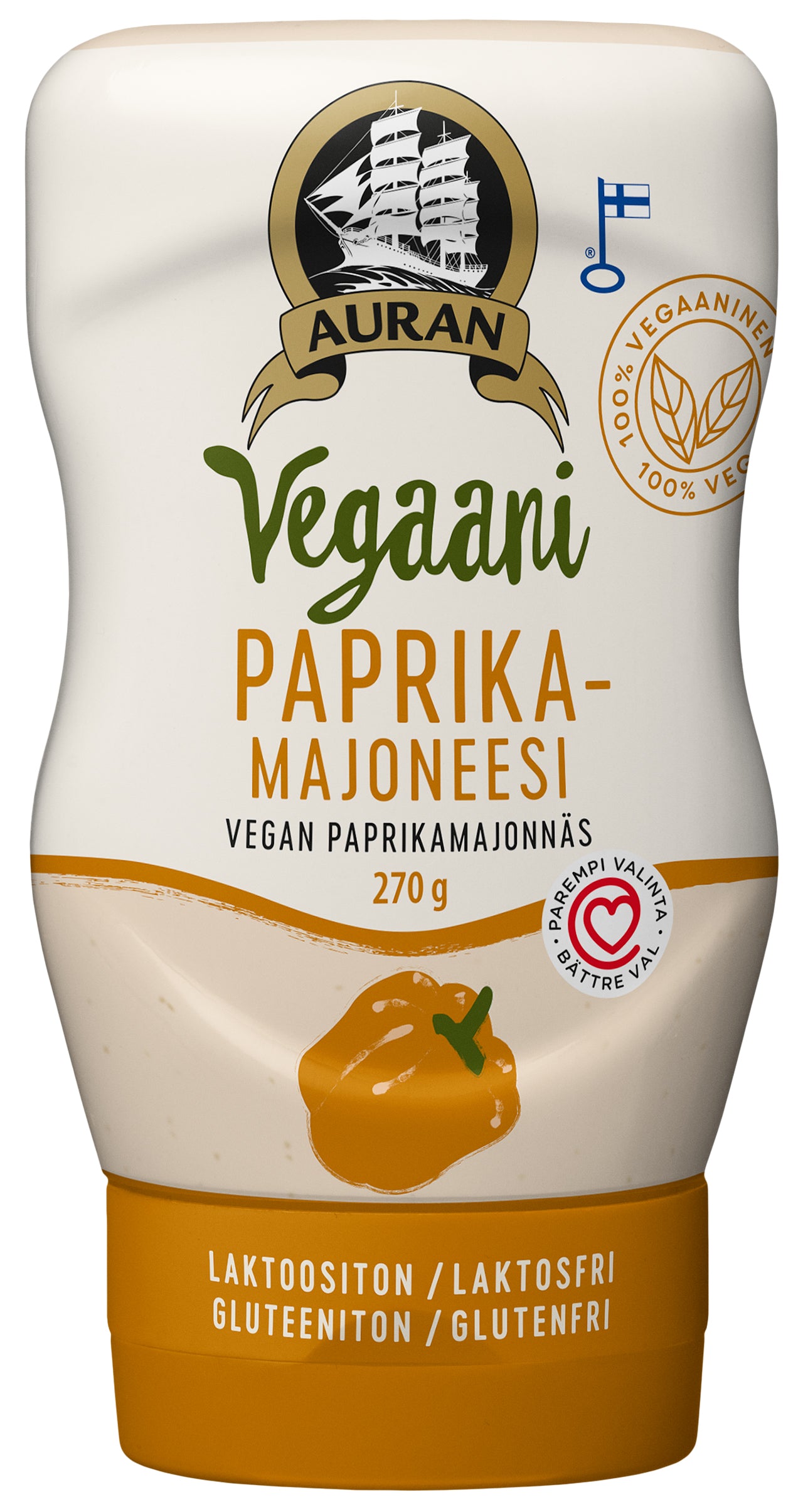 Auran Vegaani Paprikamajoneesi 270g