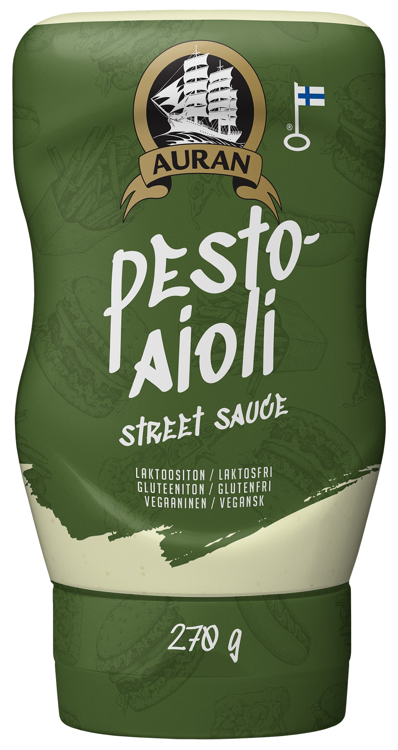 Sauce de rue au pesto-aïoli Auran 270 g