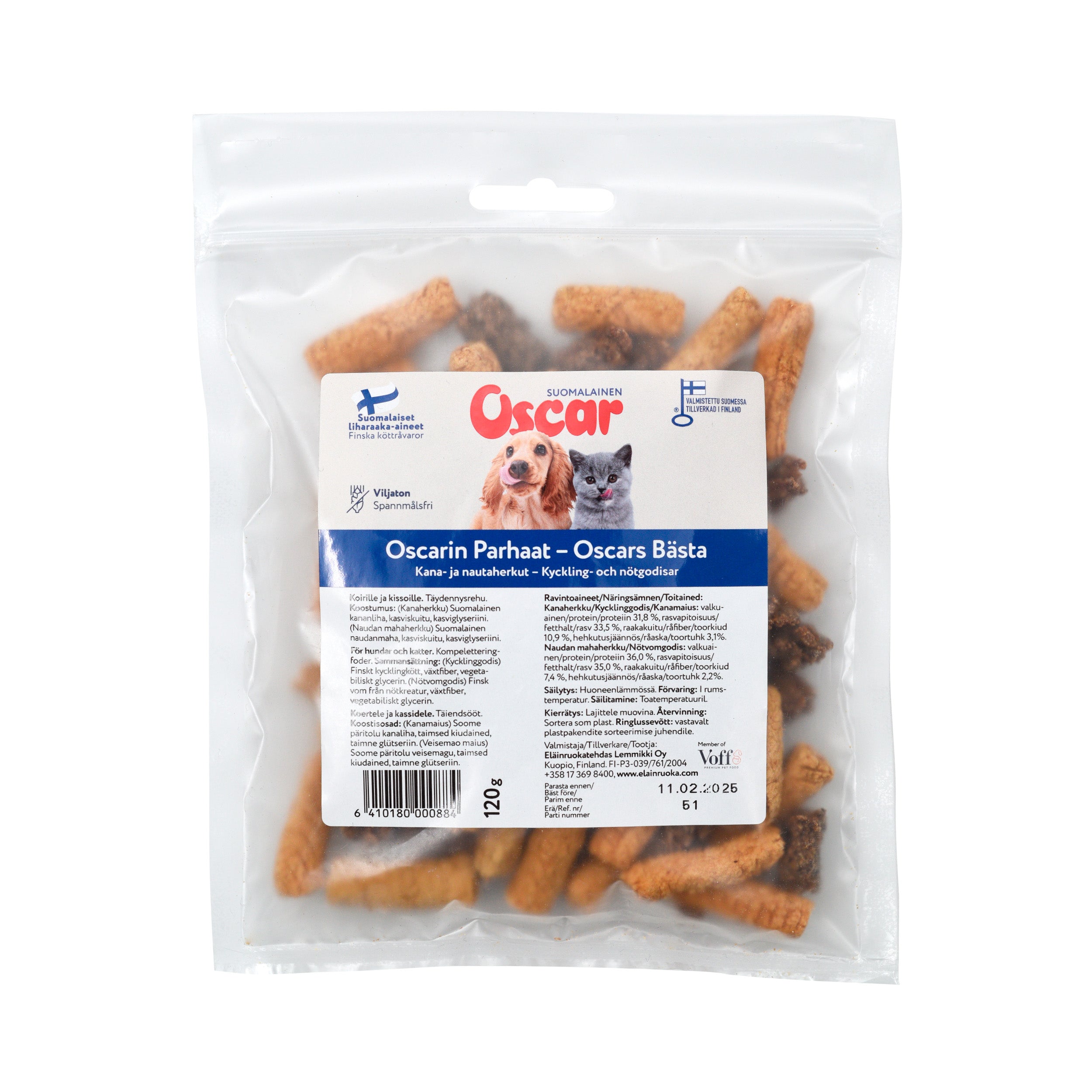 Oscar Oscarin Parhaat koirille ja kissoille 120 g