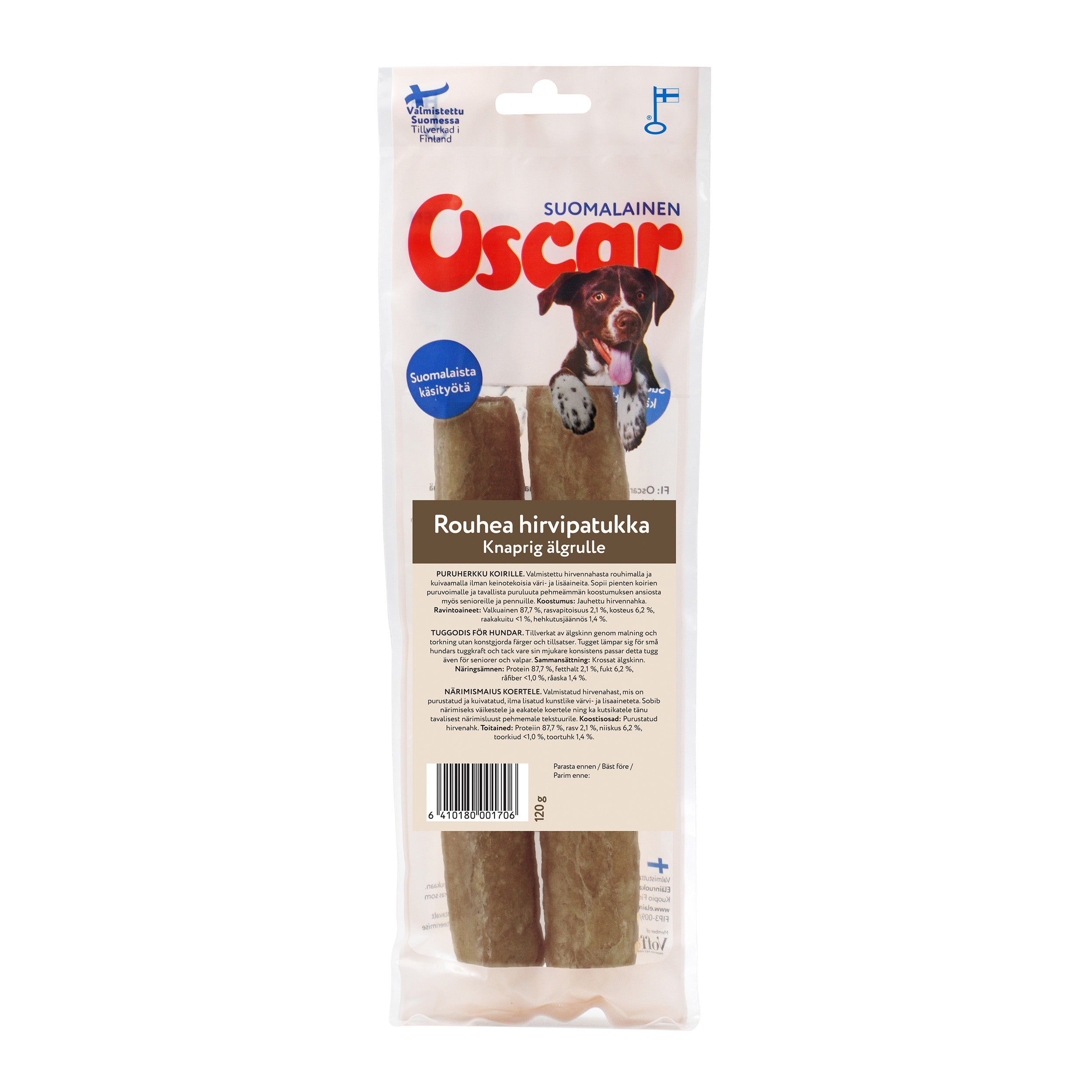 Oscar Rouhea hirvipatukka 120 g, koirille