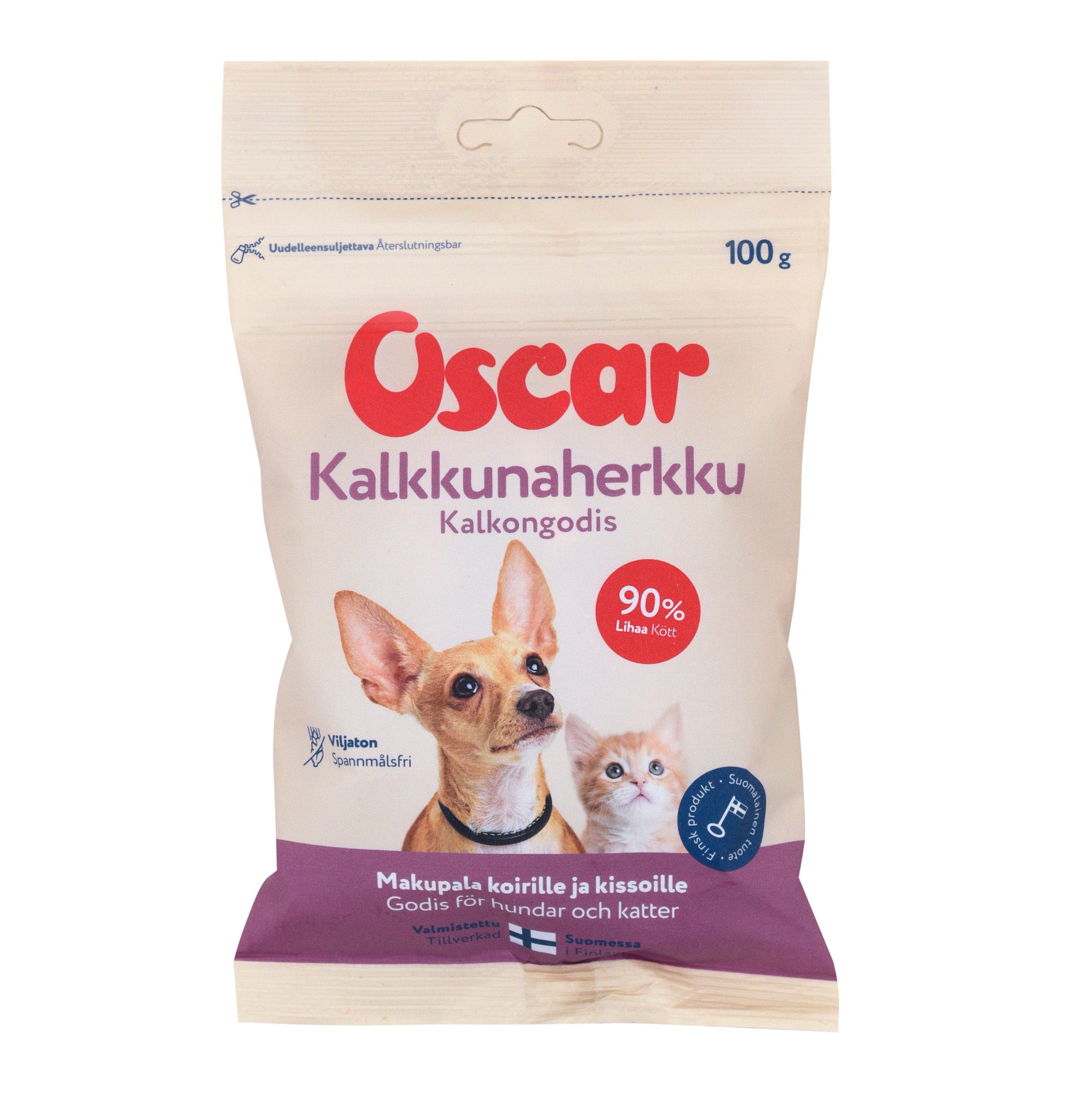 Oscar Kalkkunaherkku koirille ja kissoille 100 g