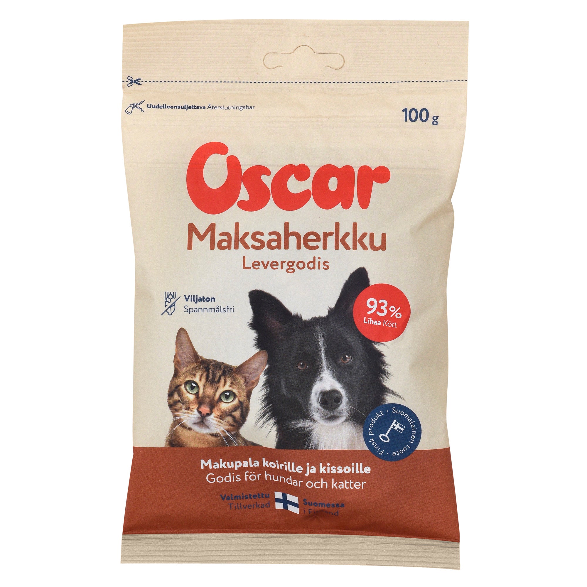 Oscar Maksaherkku koirille ja kissoille 100g