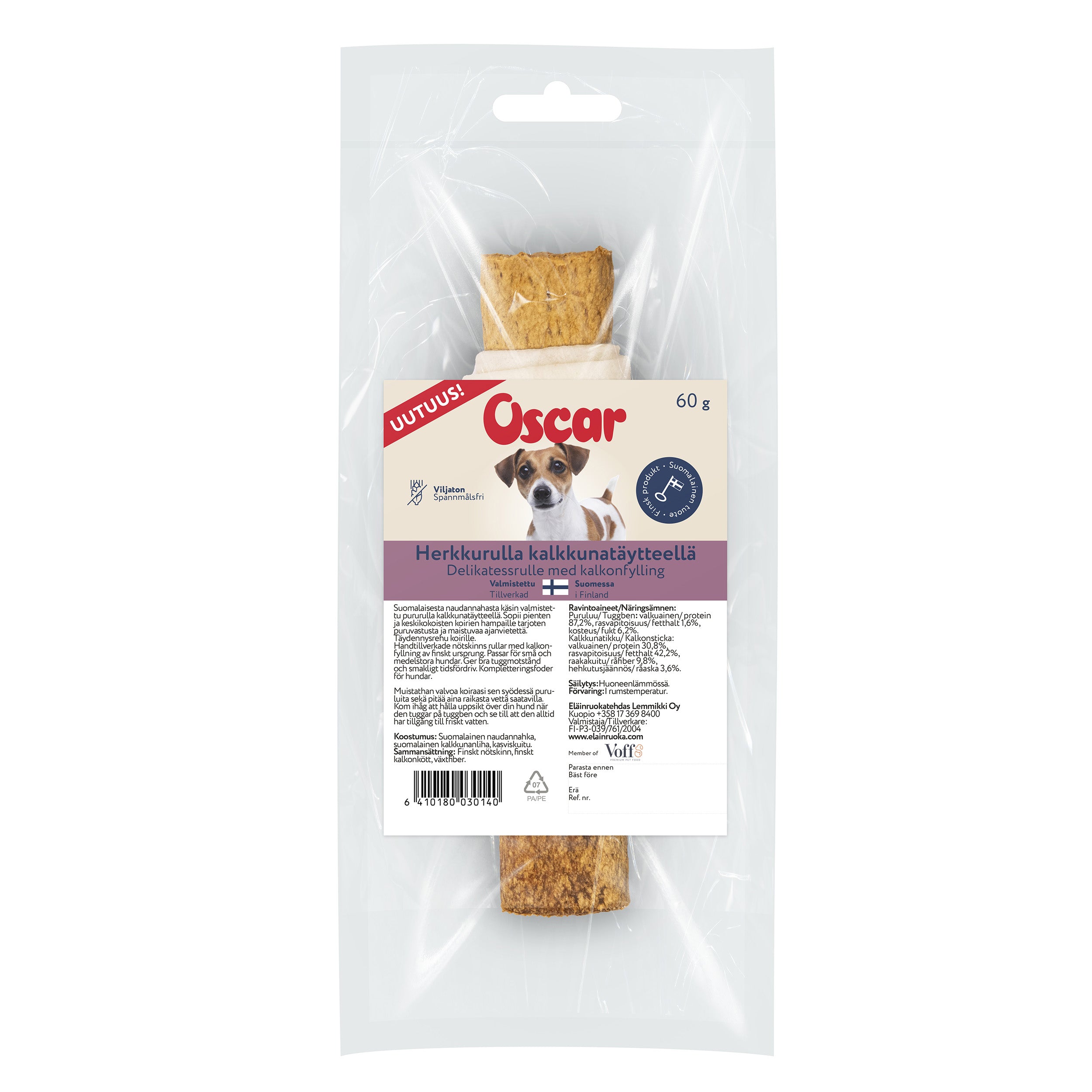 Oscar Herkkurulla kalkkunatäytteellä 60g (1kpl)