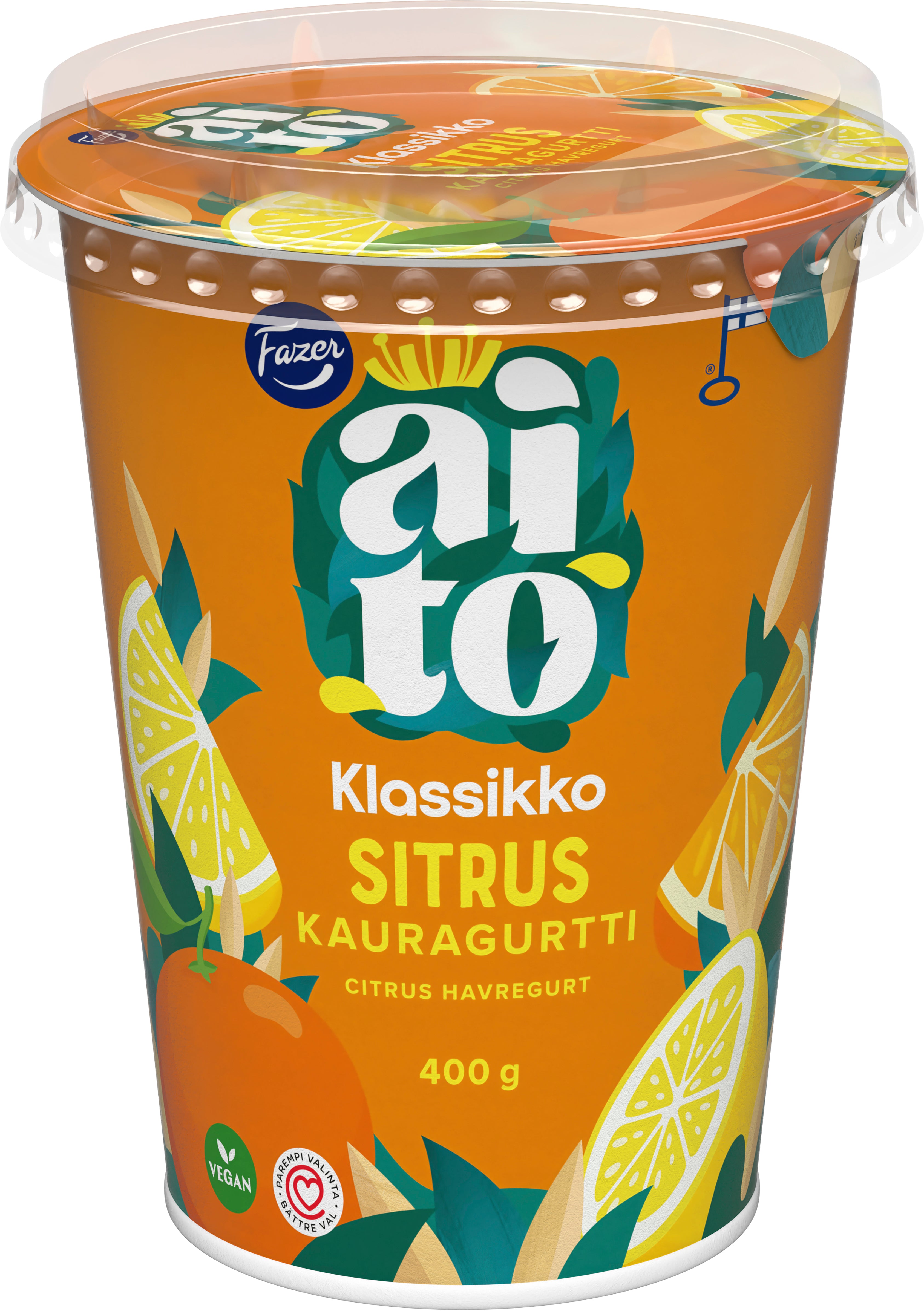 Fazer Aito Kauragurtti Agrumes 400 g, fermentoitu kauravälipala