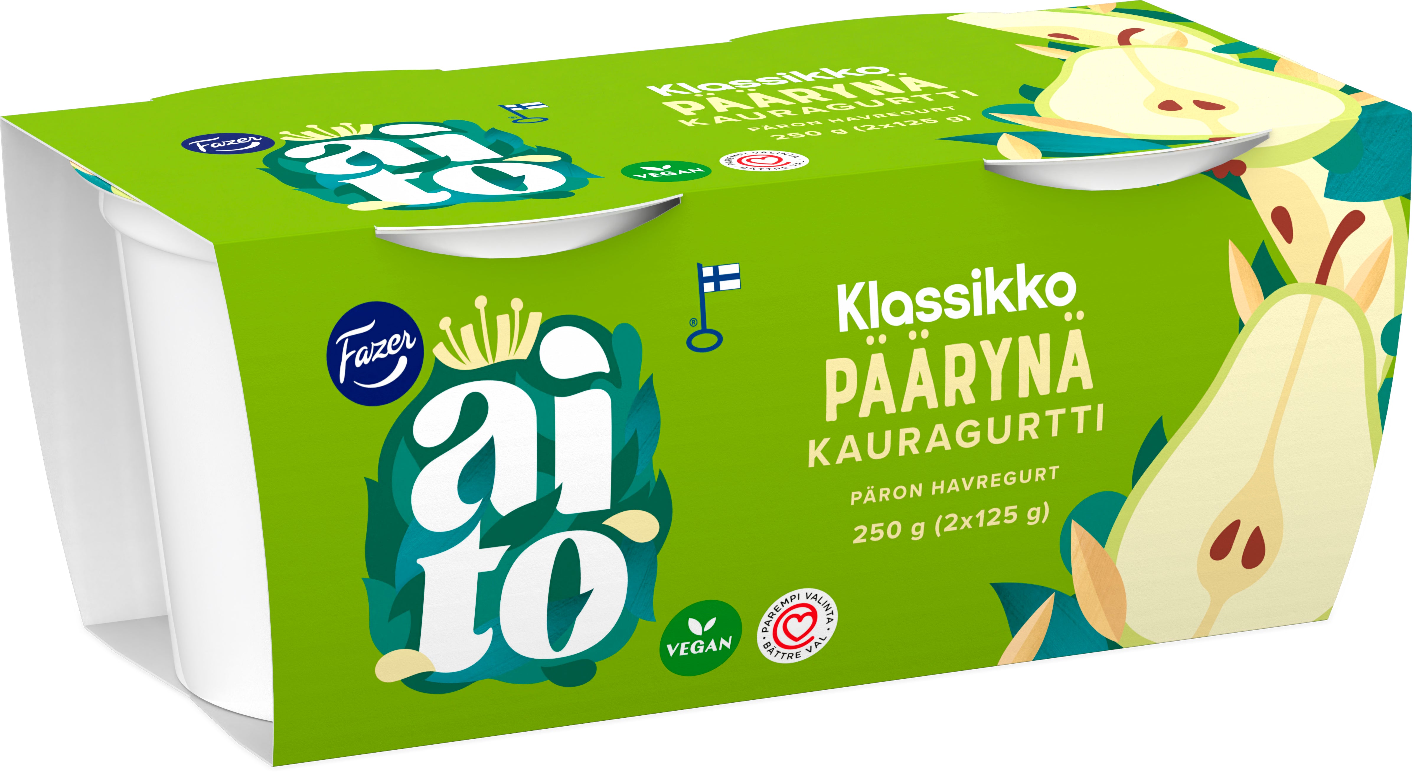 Fazer Aito Kauragurtti Päärynä 2 x 125 g