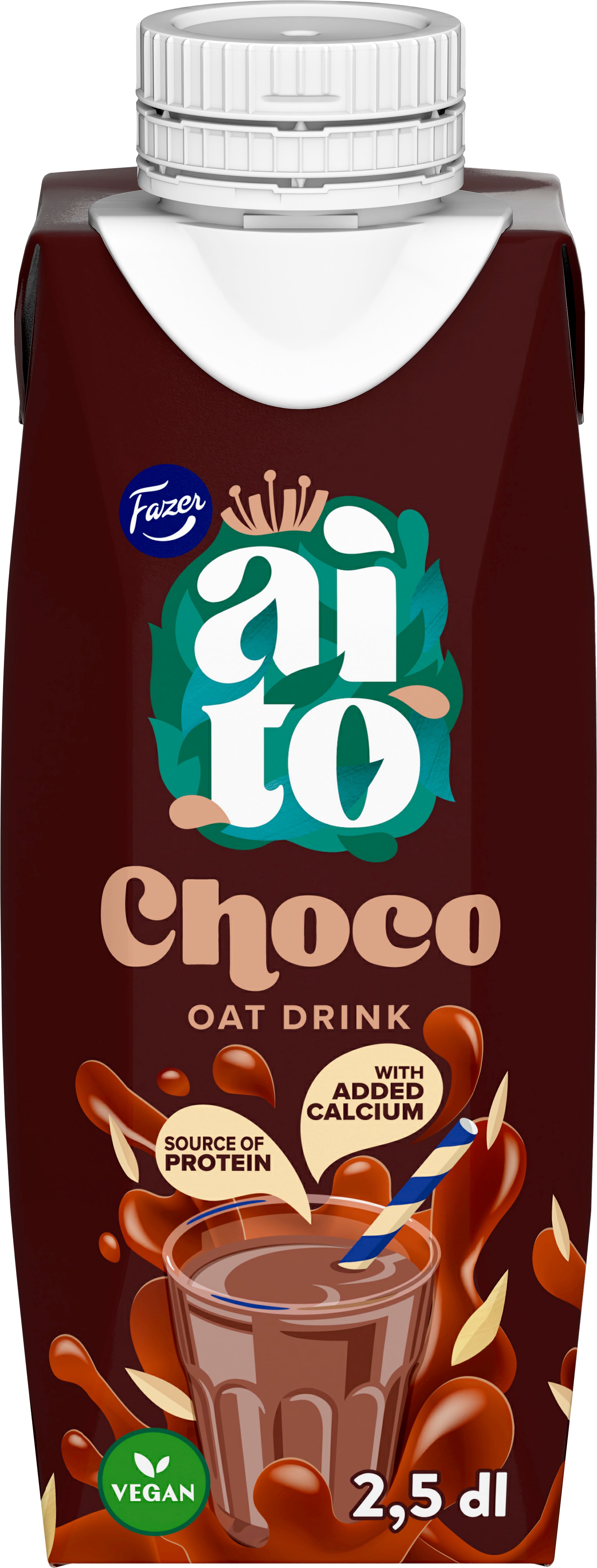 Fazer Aito Choco Kaurajuoma 2,5 dl UHT