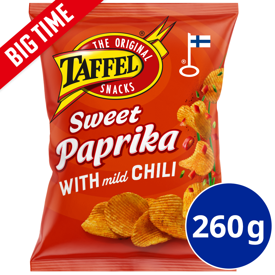 Taffel Sweet Paprika maustettu sipsi 260g