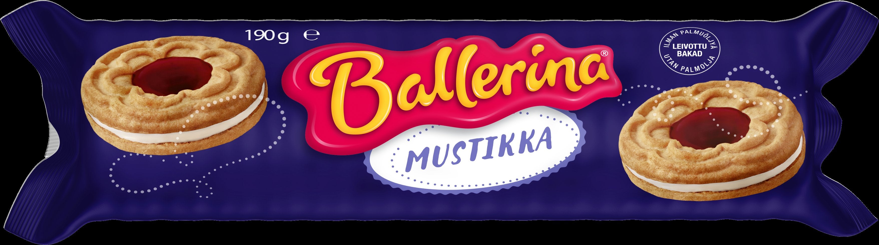 Kantolan Ballerina mustikka täytekeksi 190g