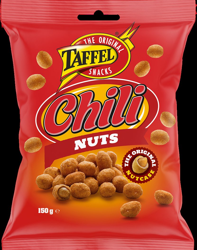 Taffel Chili Nuts kuorrutettu maapähkinä 150g