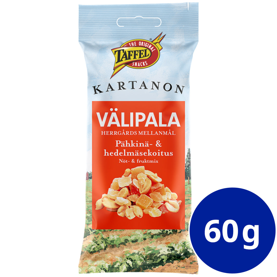 Taffel Kartanon välipala pähkinä- ja hedelmäsekoitus 60g