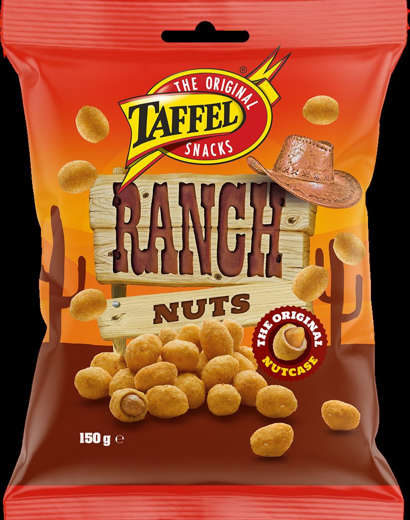 Taffel Ranch Nuts kuorrutettu maapähkinä 150g