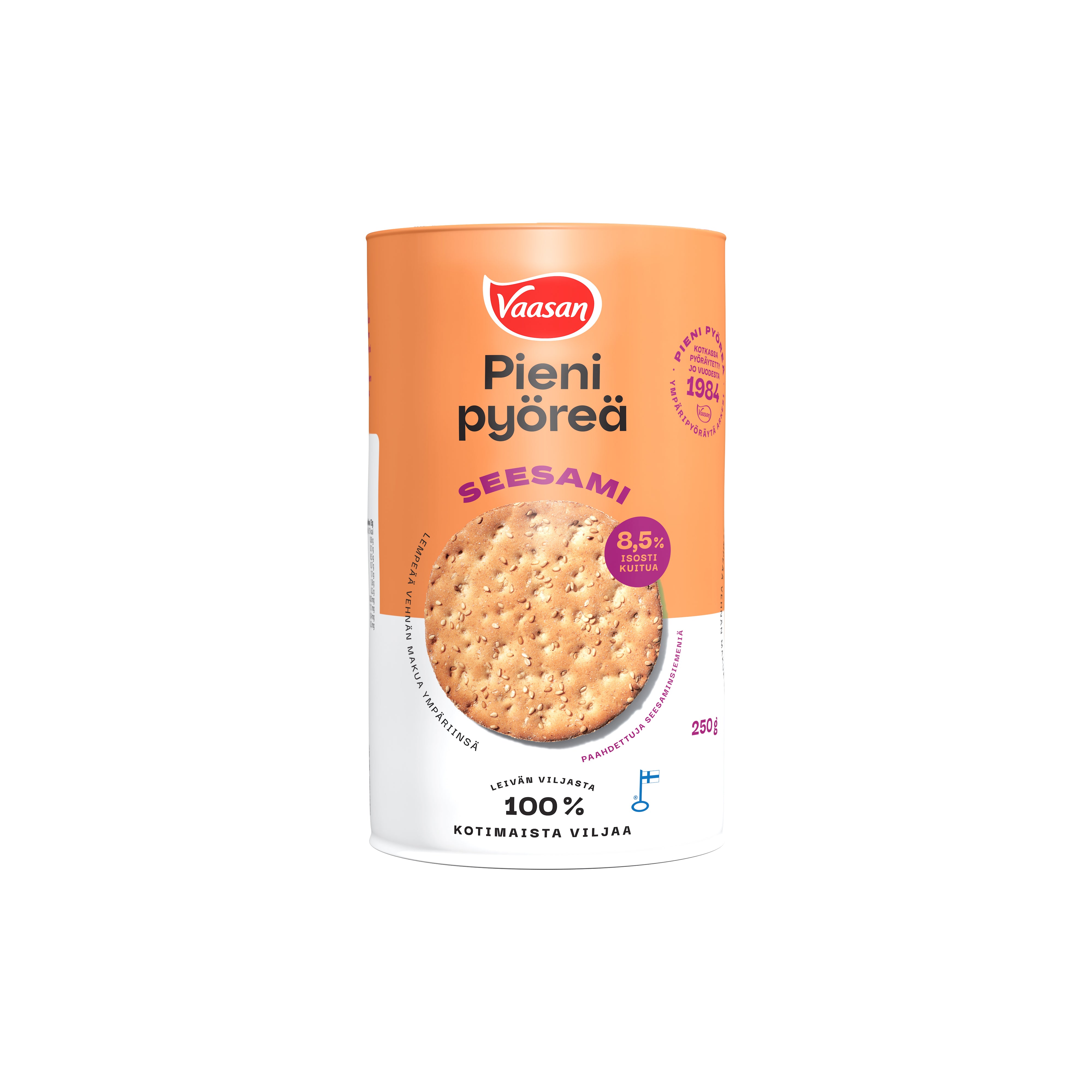 VAASAN PIENI PYÖREÄ Seesami 250 g vehnänäkkileipä