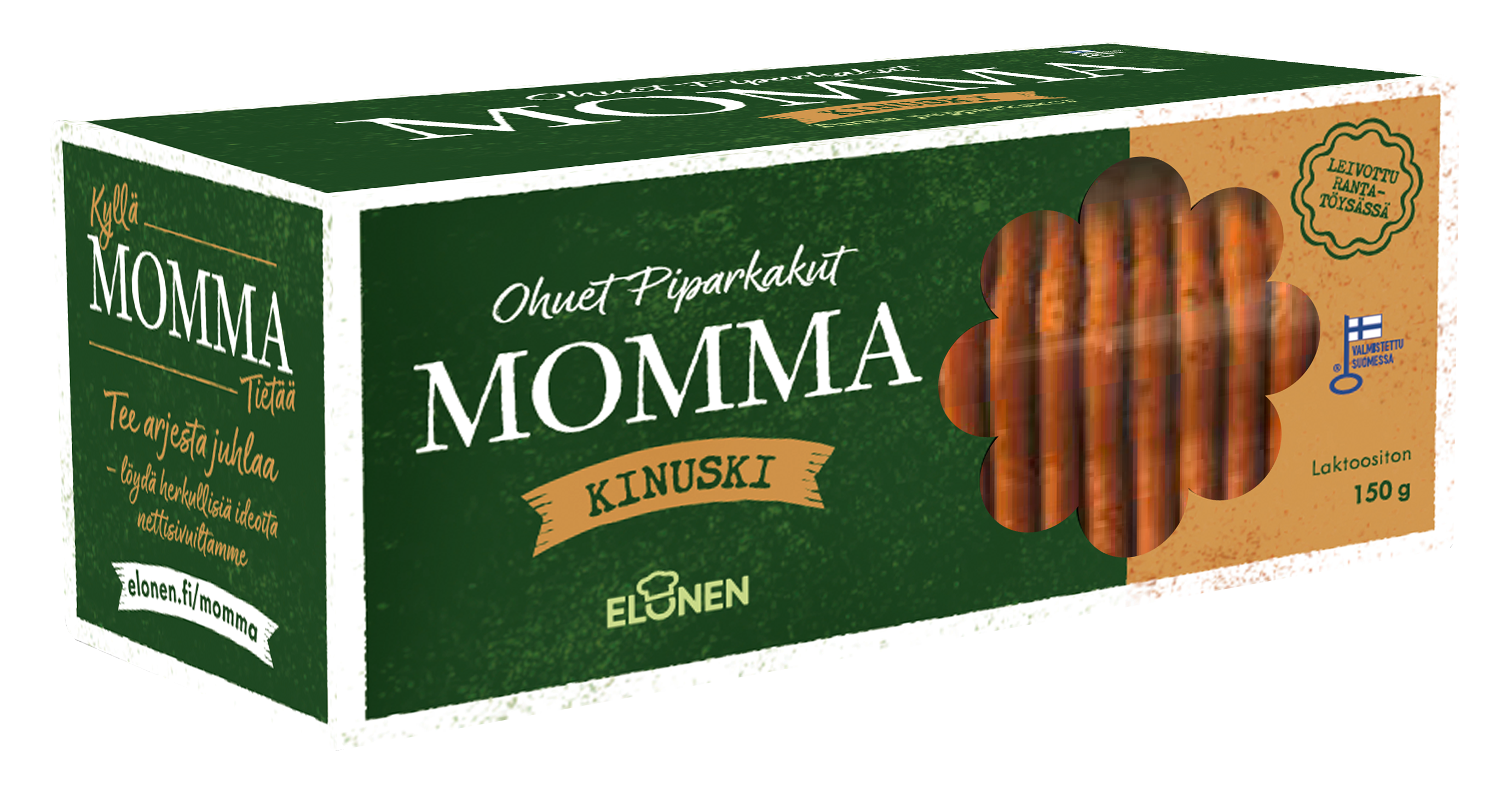 Momma ohuet piparkakut kinuski 150g