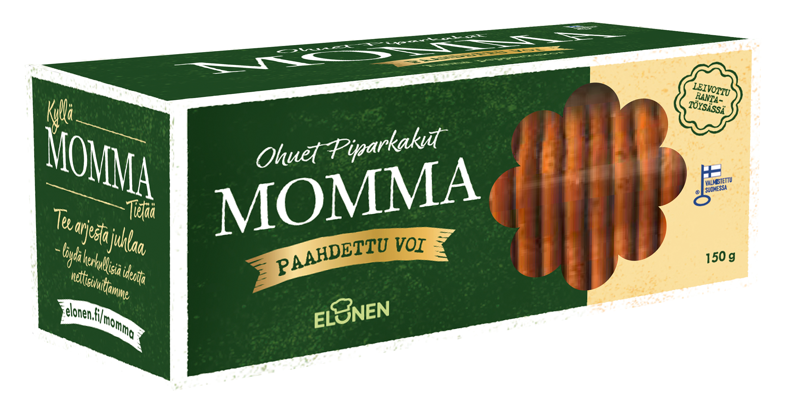 Momma ohuet piparkakut paahdettu voi 150g
