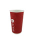 Huhtamaki 10x400ml Tasse rouge kartonkinen kylmäjuomapikari