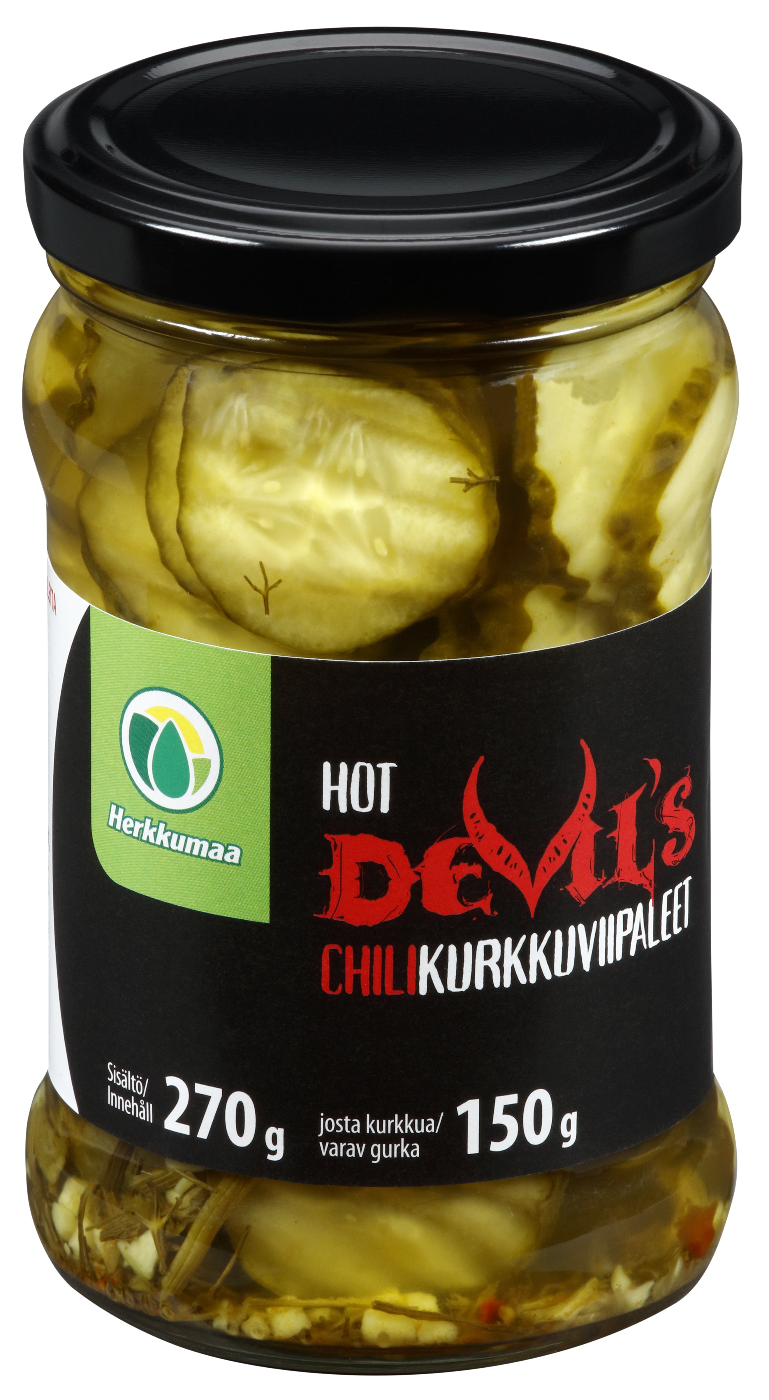 Herkkumaa Chilikurkkuviipaleet du diable 270/150g