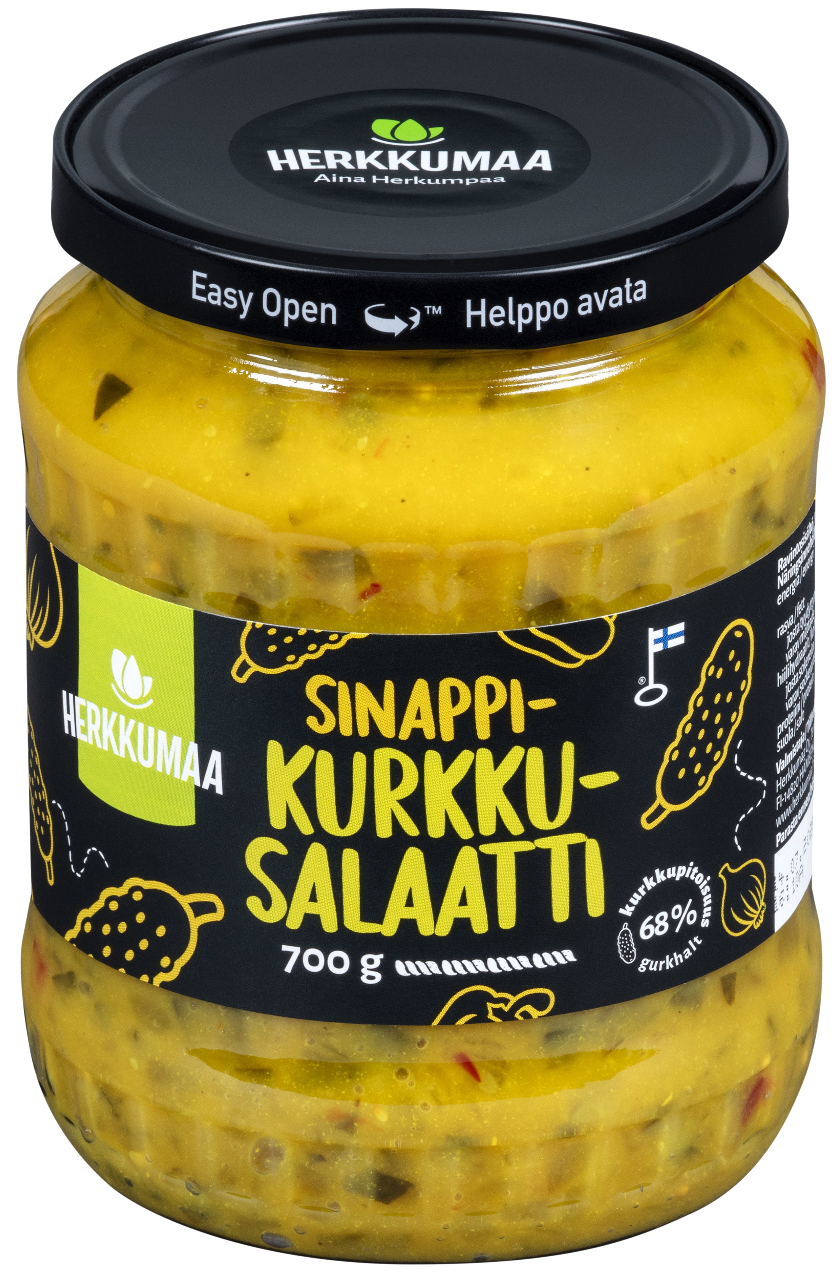 Herkkumaa Sinappikurkkusalaatti 700g
