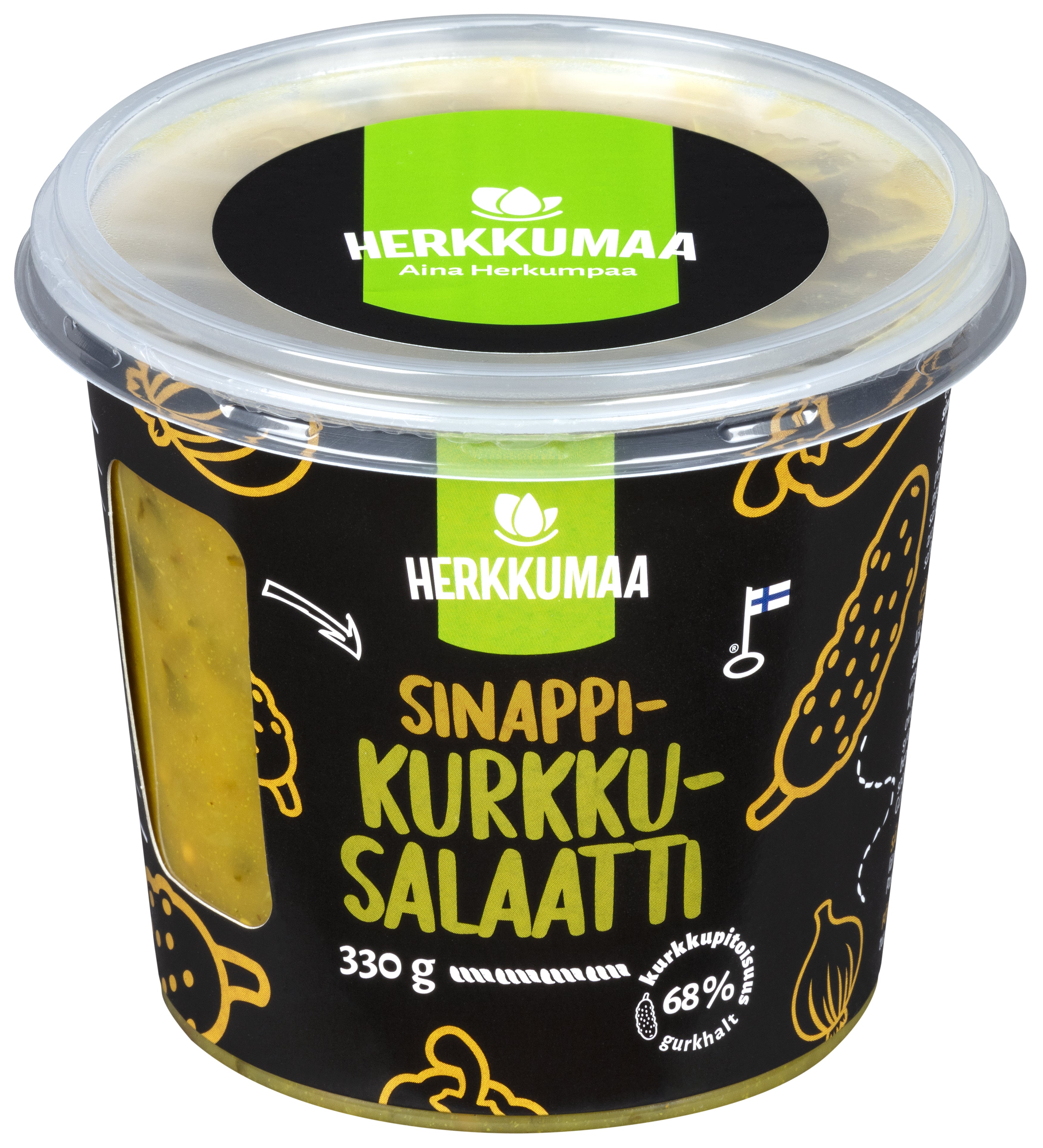 Herkkumaa Sinappikurkkusalaatti 330g
