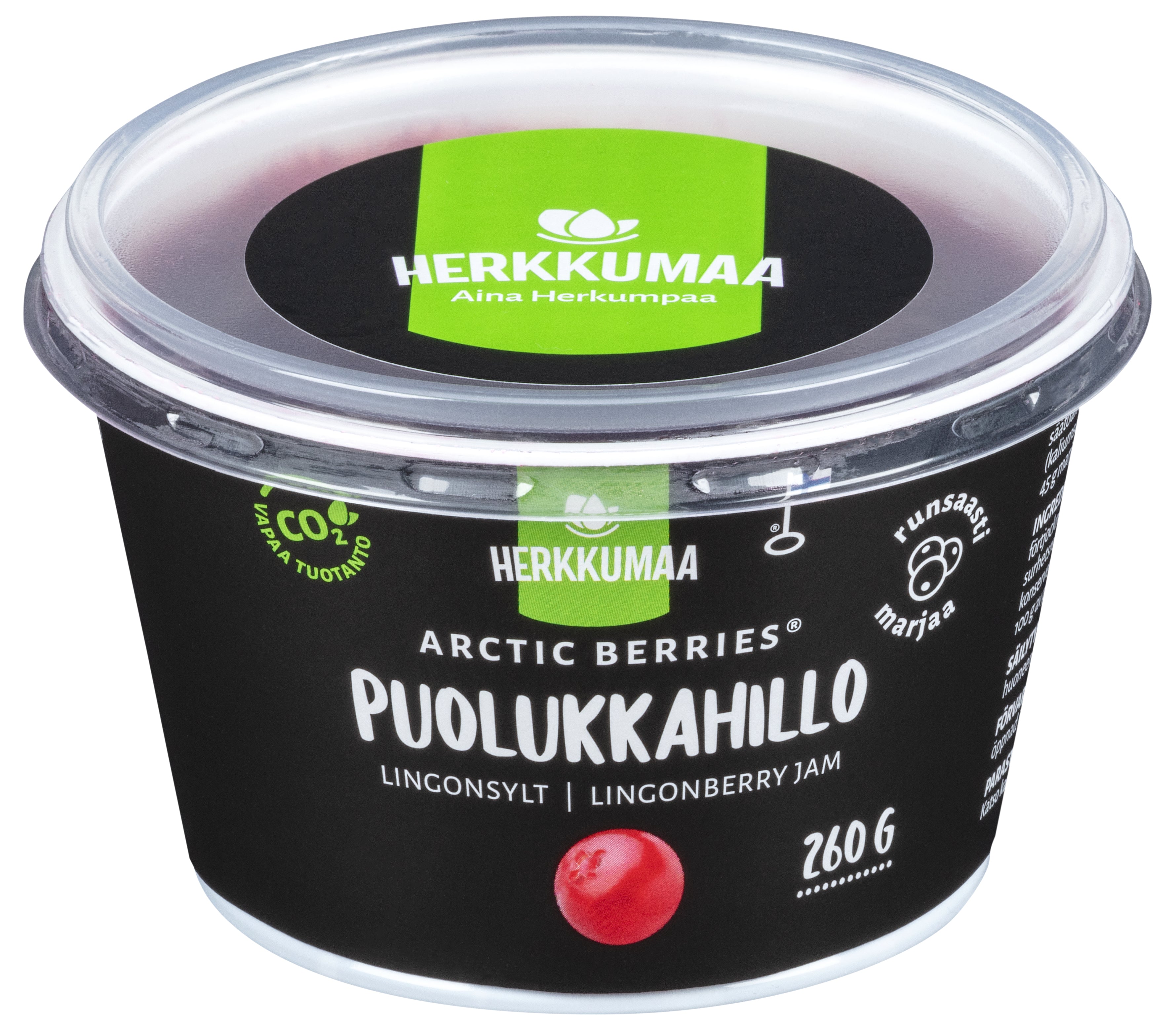 Herkkumaa Baies arctiques Puolukkahillo 260g