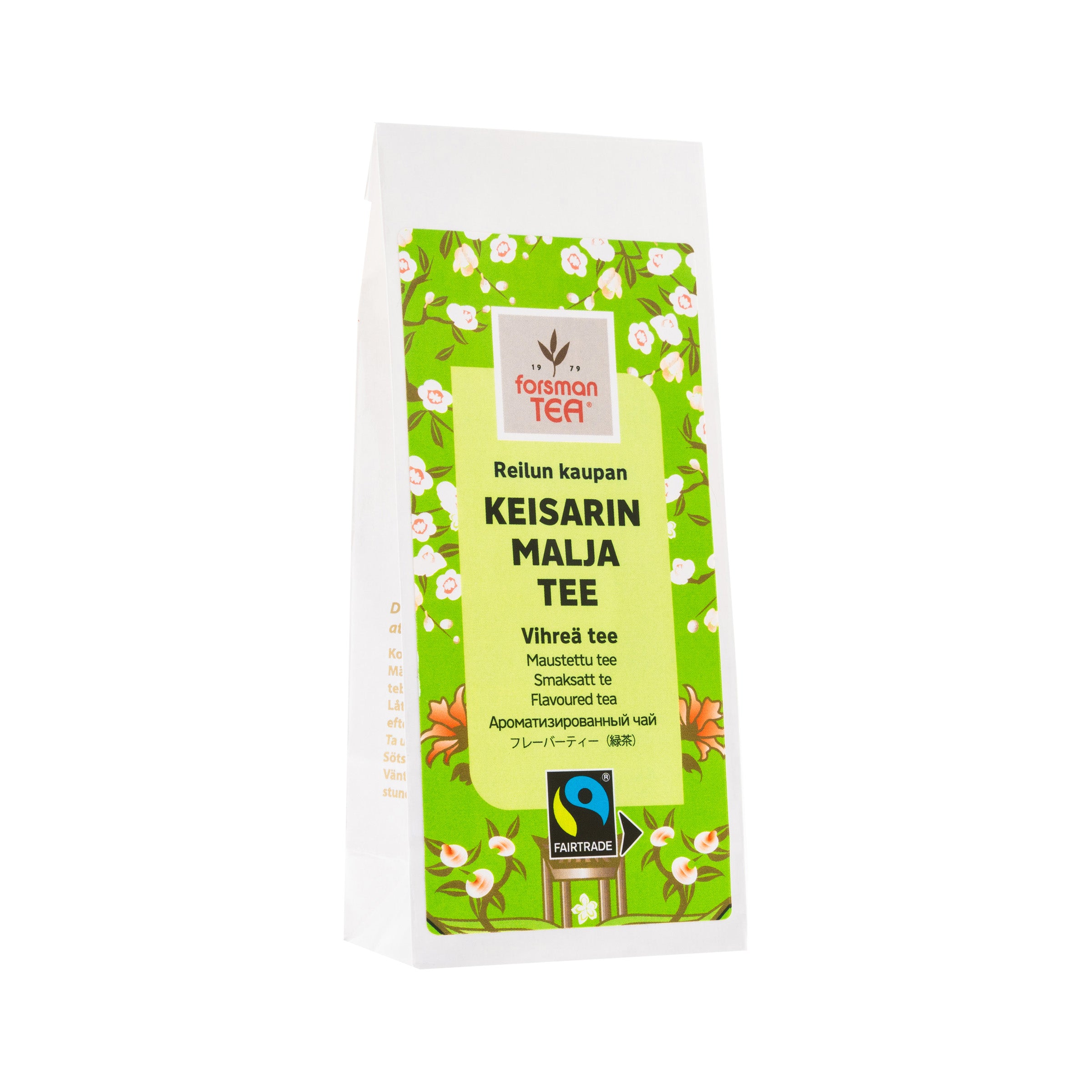 Forsman tea Keisarin Malja Reilun kaupan vihreä maustettu irtotee 60 g